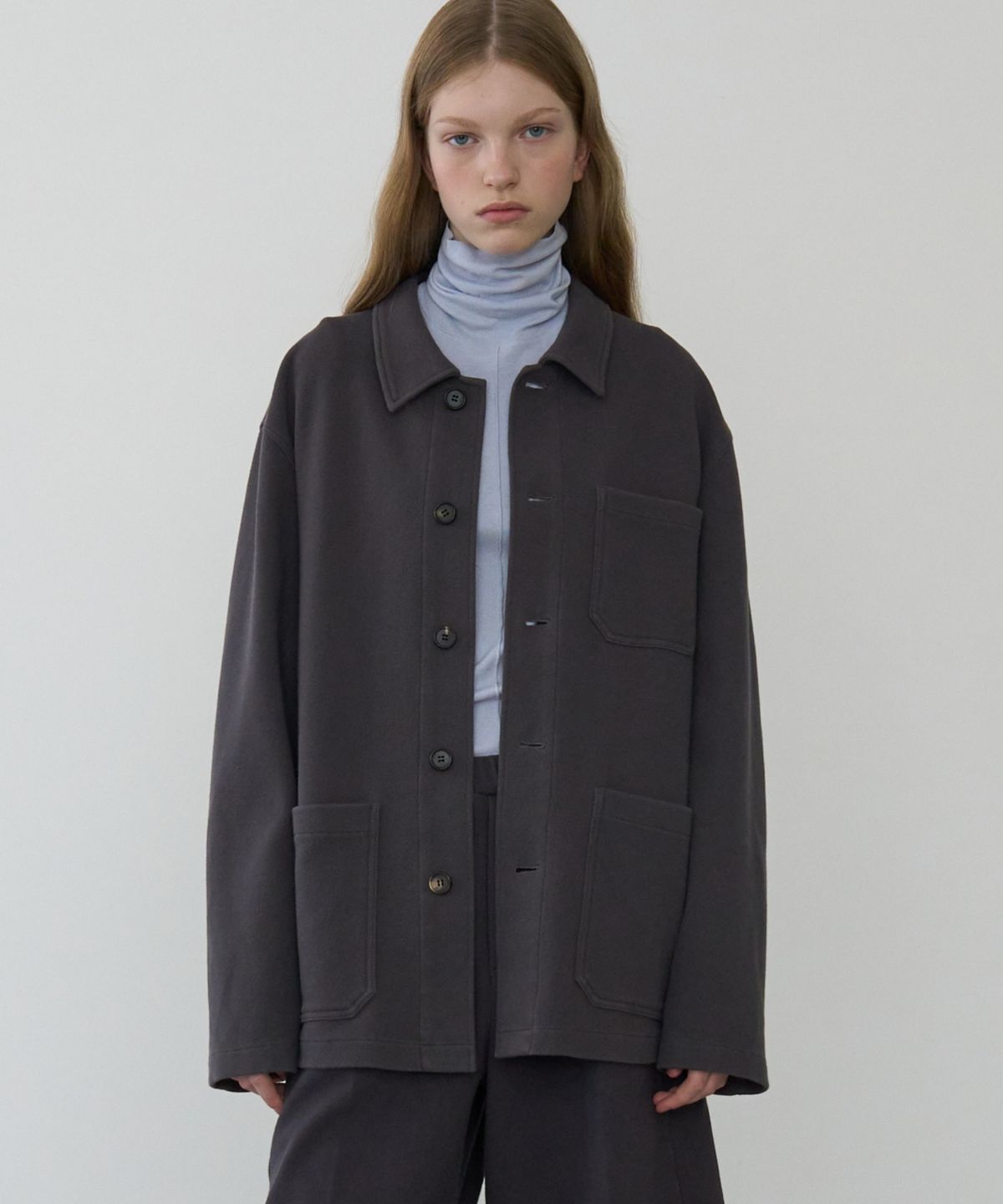 문선 아카이브(MOONSUN ARCHIVE) MJ Sweat French Jacket / CHARCOAL