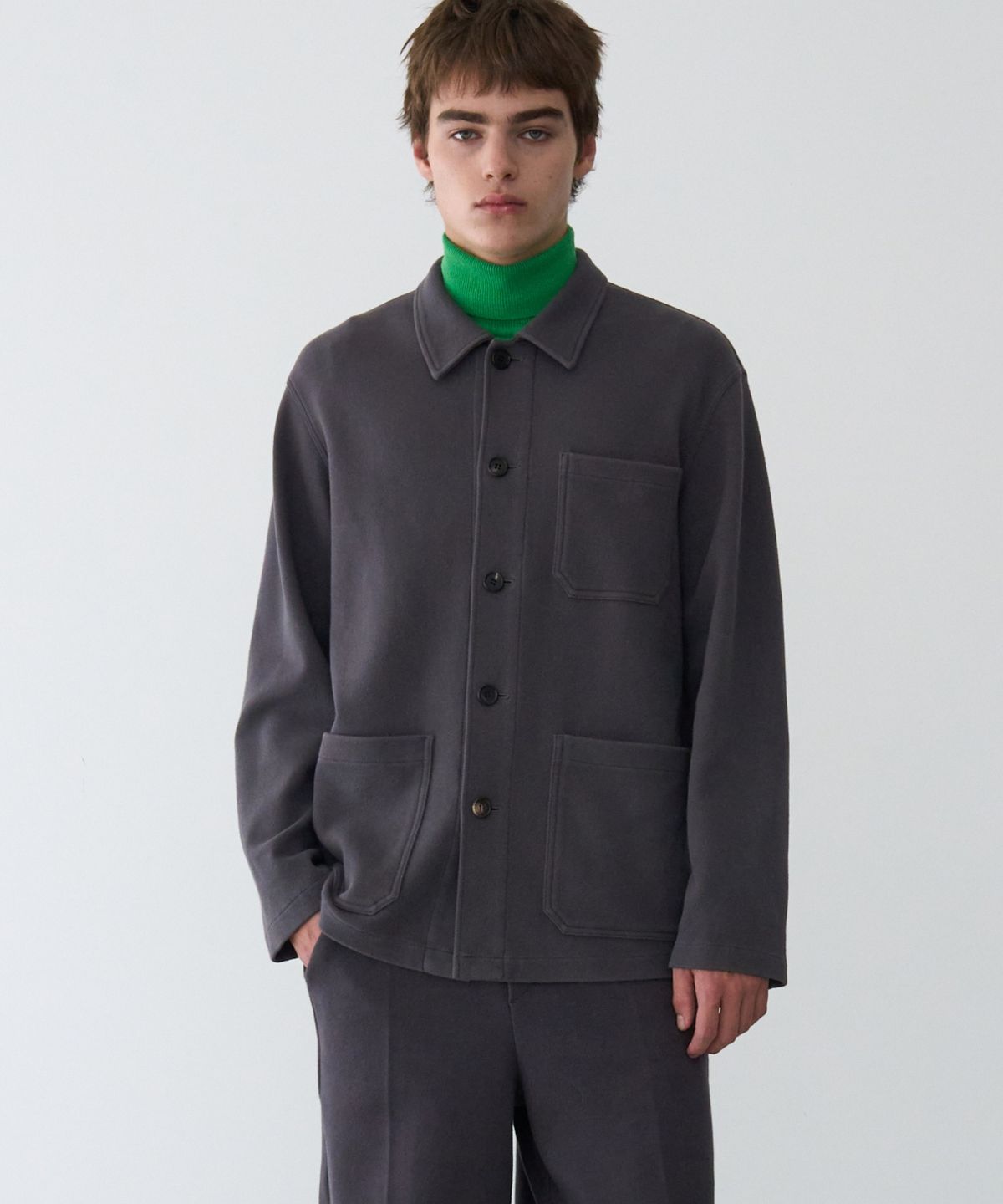문선 아카이브(MOONSUN ARCHIVE) MJ Sweat French Jacket / CHARCOAL