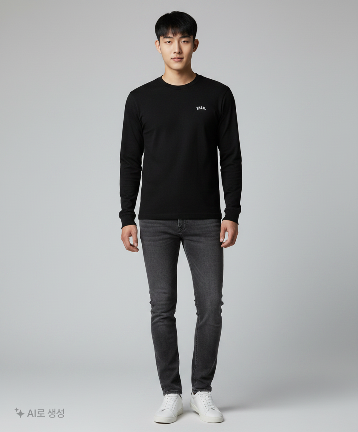 예일(YALE) SMALL ARCH LS BLACK S