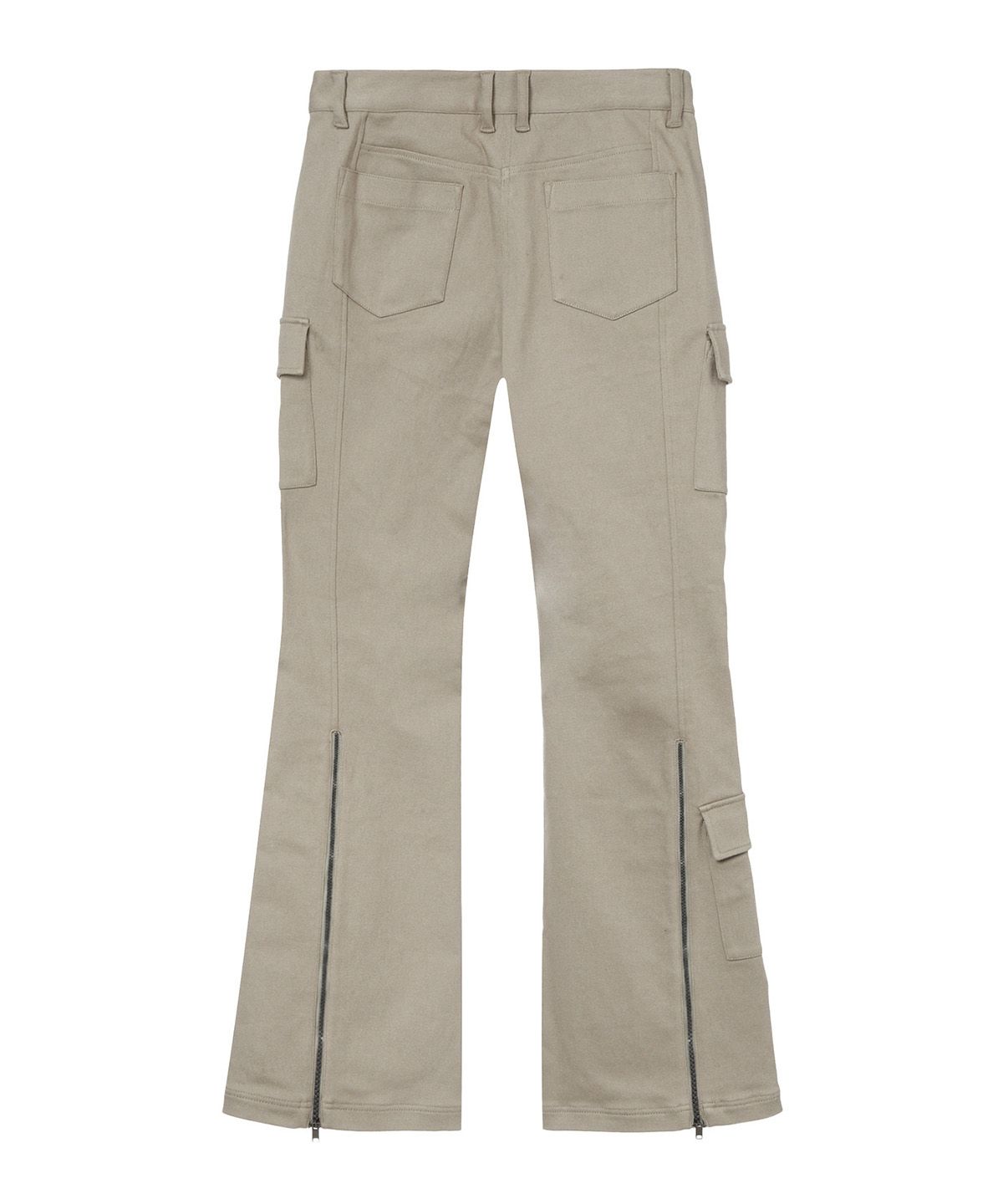 다이닛(DEINET) COTTON SEMI BOOTCUT PANTS IN BEIGE