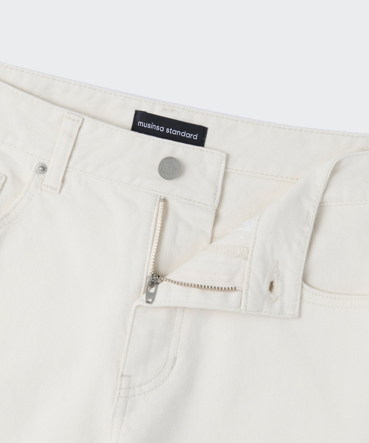 무신사 스탠다드 우먼(MUSINSA STANDARD WOMAN) 우먼즈 속기모 스트레이트 데님 팬츠 [크림]