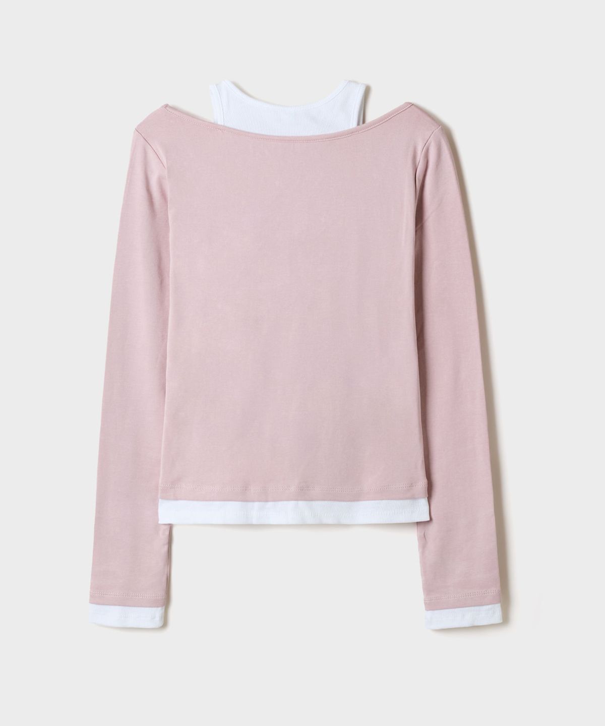 스파오(SPAO) 레이어드 U넥 긴팔티_SPLWG49G06