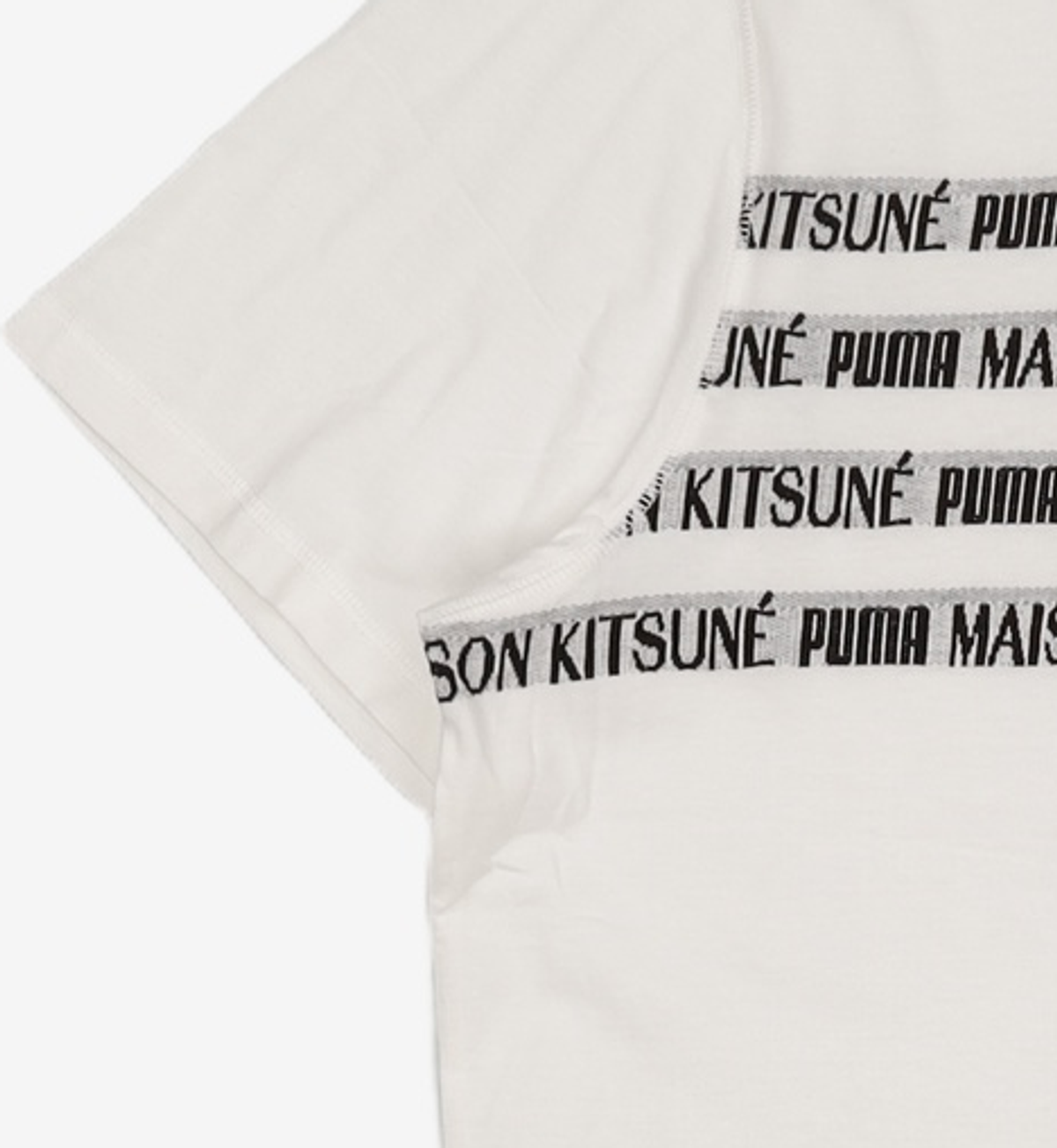 푸마(PUMA) 푸마 X 메종 키츠네 엔지니어드 반소매 티셔츠 - 화이트 / 532328-02 XL