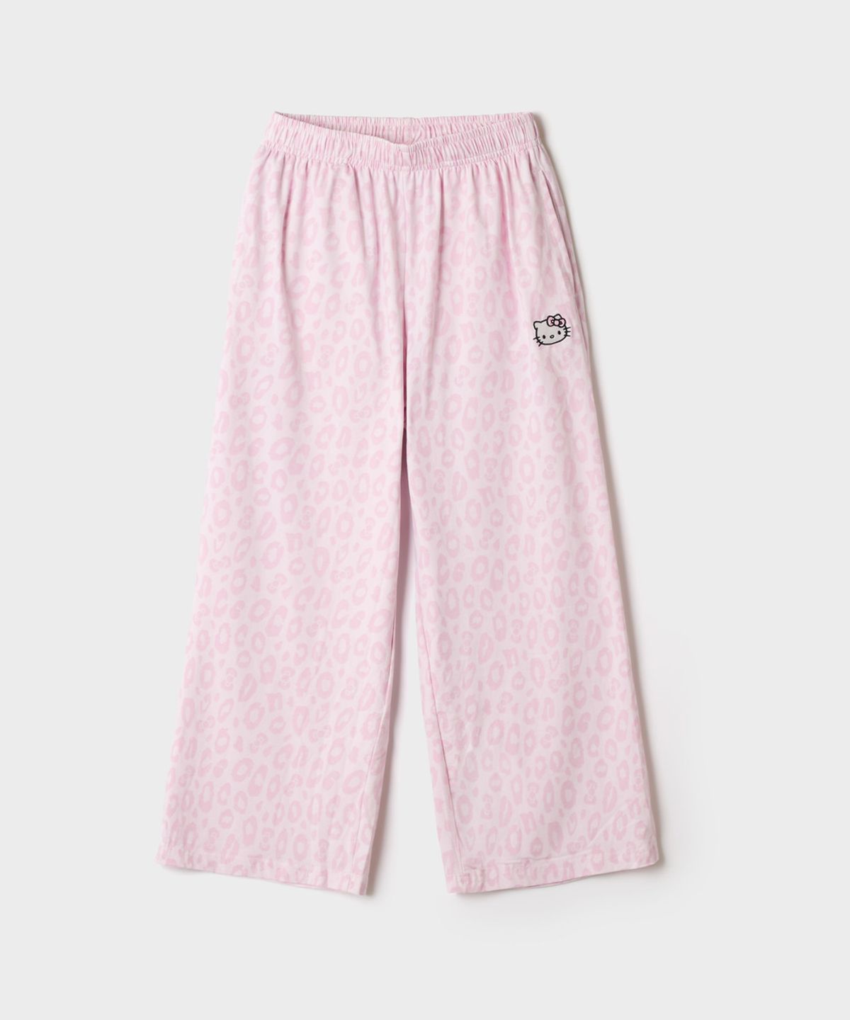 스파오 키즈(SPAO KIDS) [키즈] (헬로키티) 레오파드 피치스판 잠옷바지(Pink)_SPPPG4TKU7
