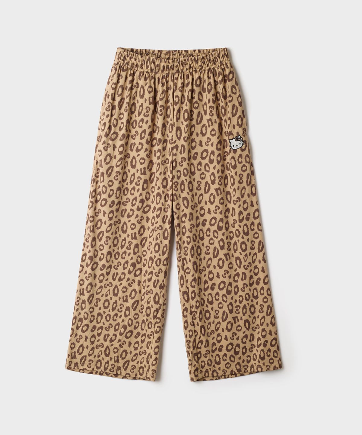 스파오 키즈(SPAO KIDS) [키즈] (헬로키티) 레오파드 피치스판 잠옷바지(Brown)_SPPPG4TKU7