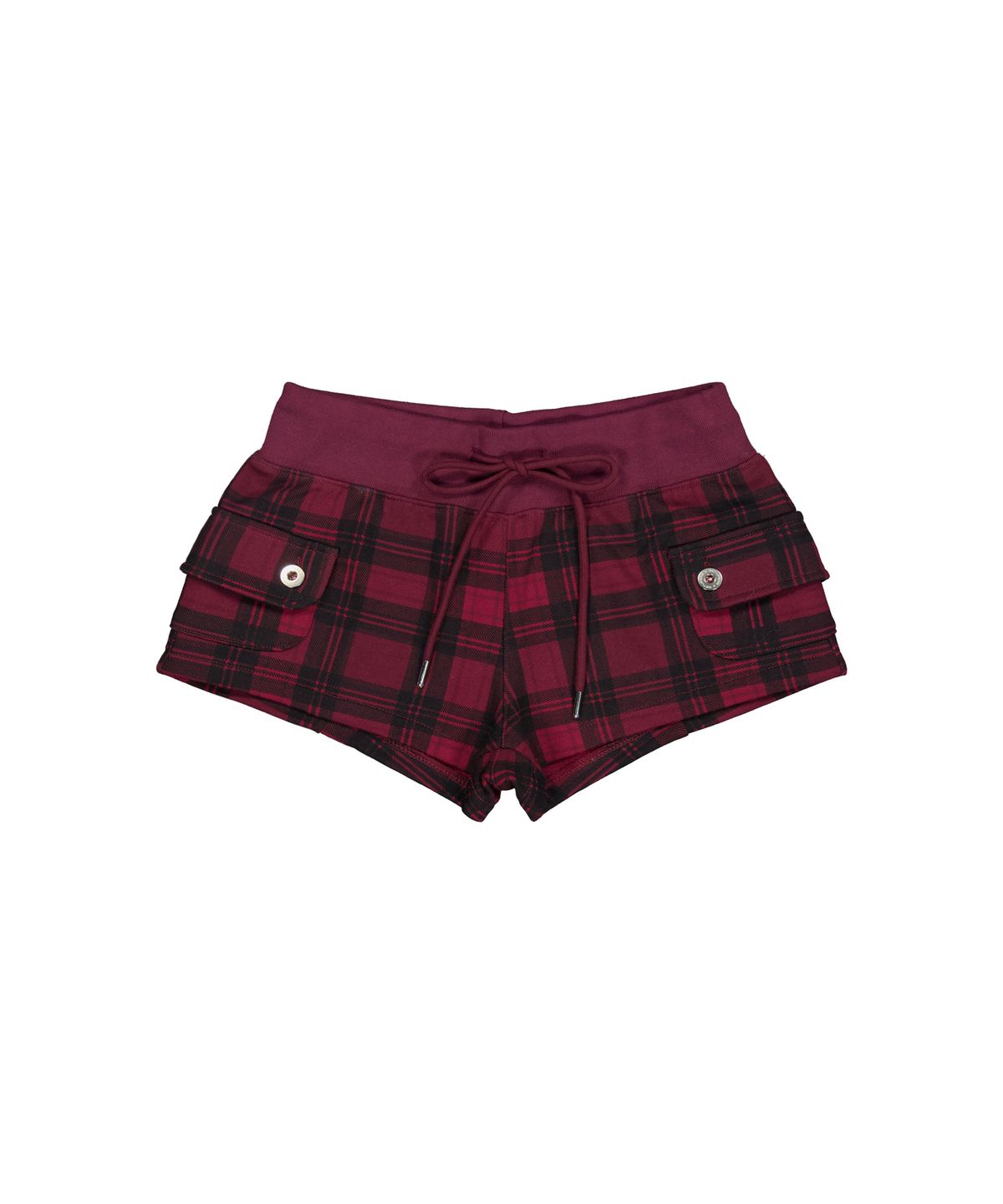 셋업이엑스이(SETUP-EXE) CHECK LOGO POCKET SHORTS / RED