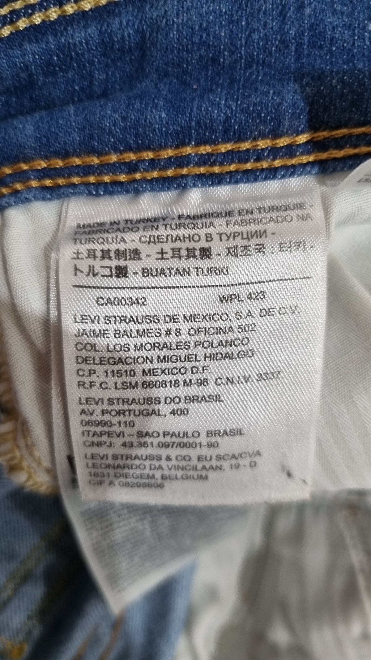 리바이스(LEVI'S) 청/데님 팬츠 25