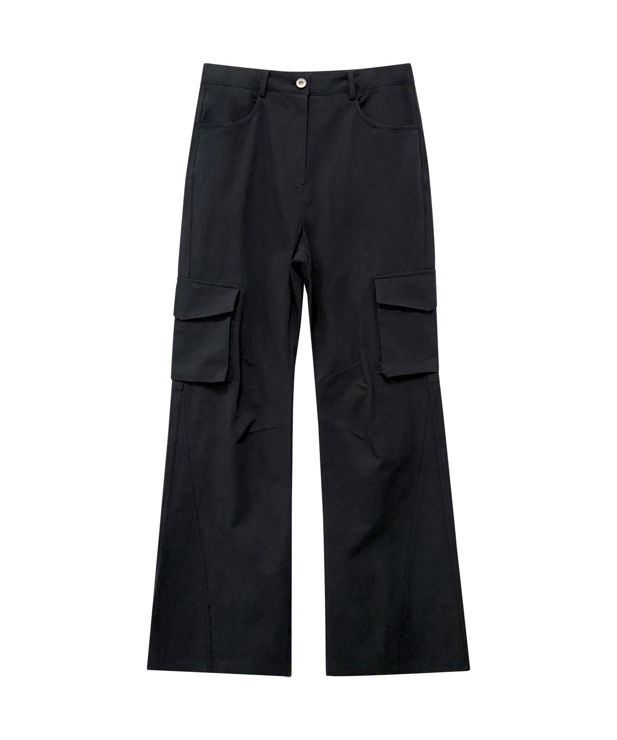 이프소마그넷(IFSO MAGNET) Bootcut stud cargo pants - Black