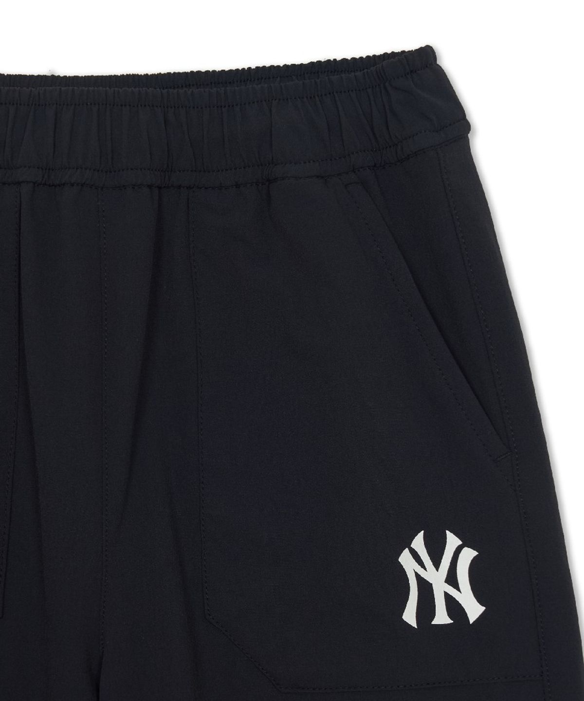 엠엘비 키즈(MLB KIDS) 스포티브 와이드 홑겹 우븐팬츠 NY (Black)