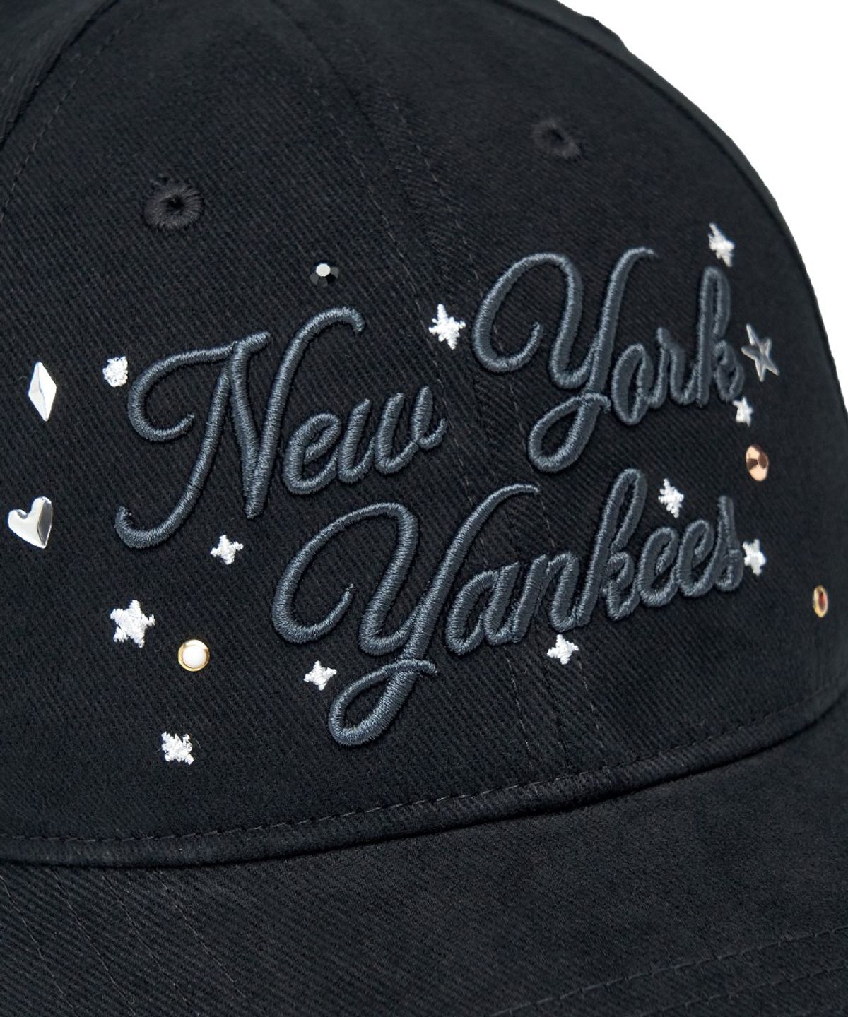 엠엘비 키즈(MLB KIDS) 여아 스톤비즈 피치트윌 볼캡 NY (Black)