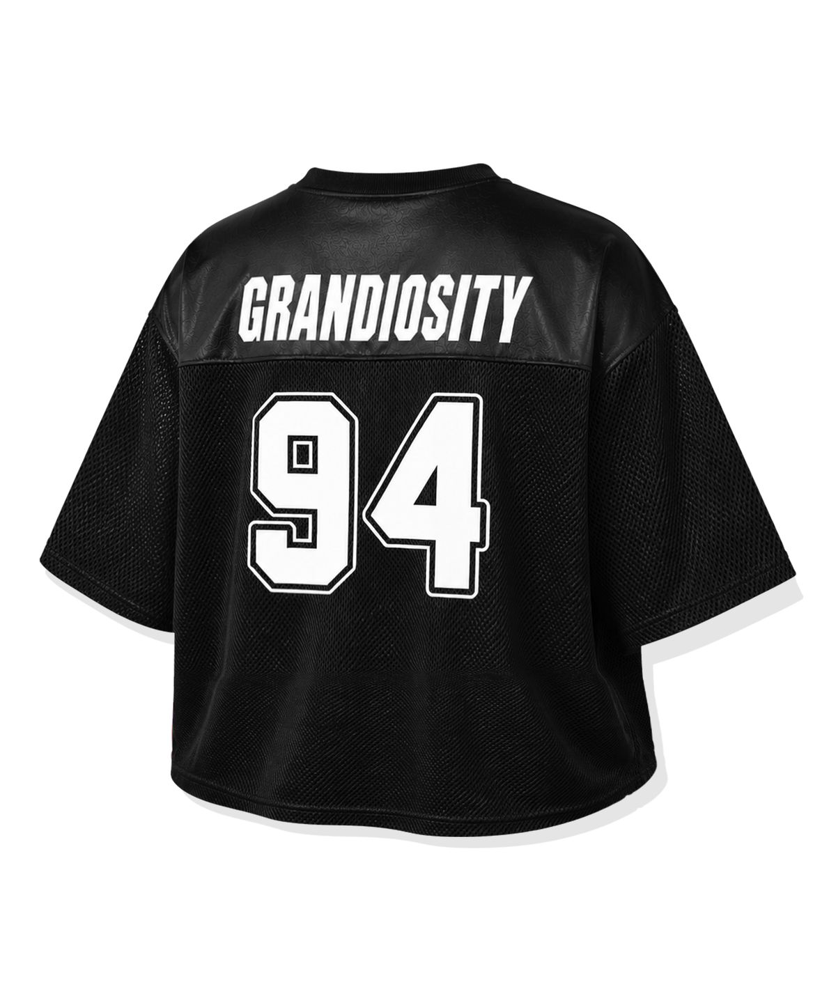 그랜디오시티(GRANDIOSITY) [짐웨어] Crop Mesh Rugby Jersey (5컬러)