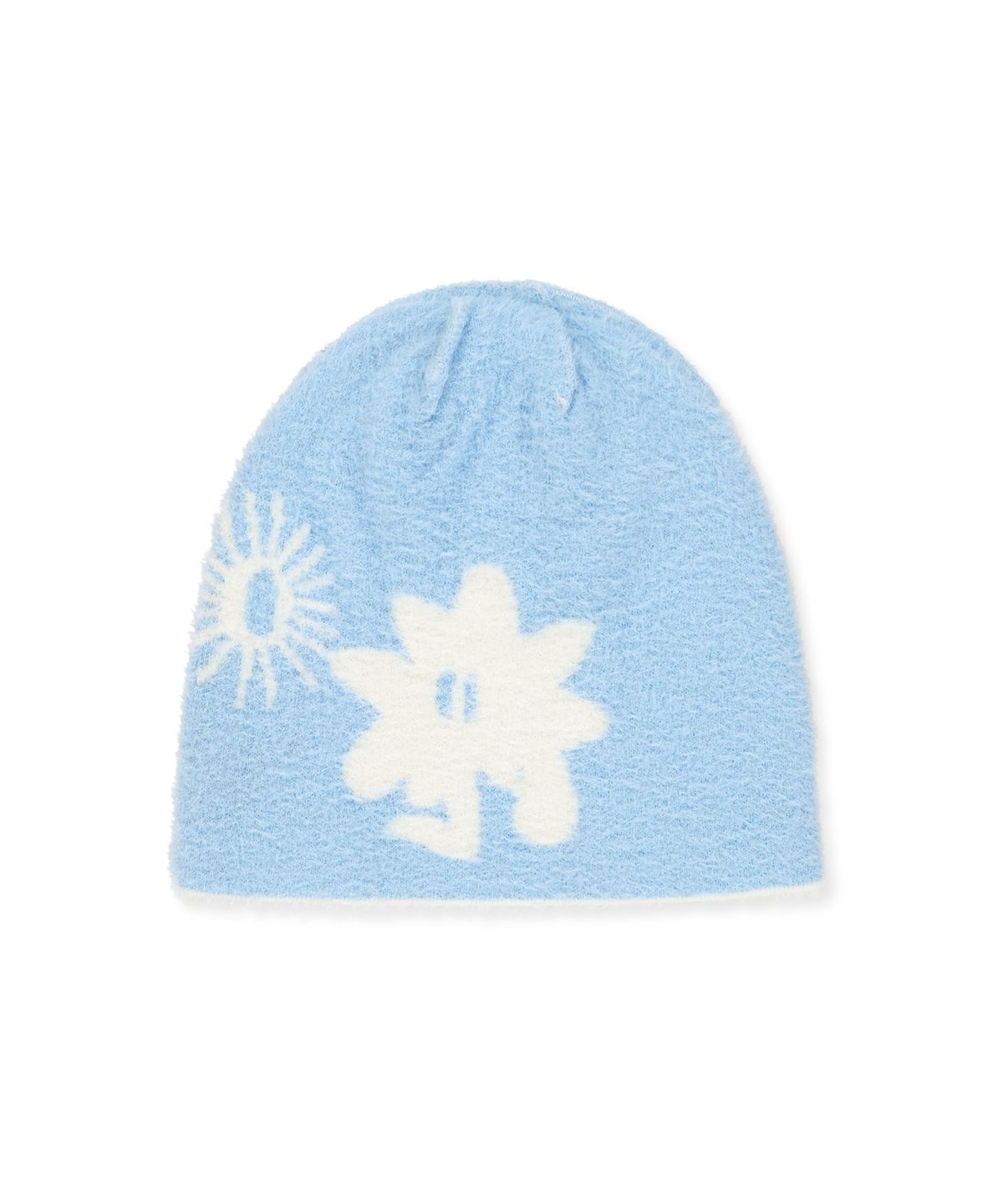 썬러브투어(SUNLOVETOUR) Cali Shaggy Beanie White/Blue