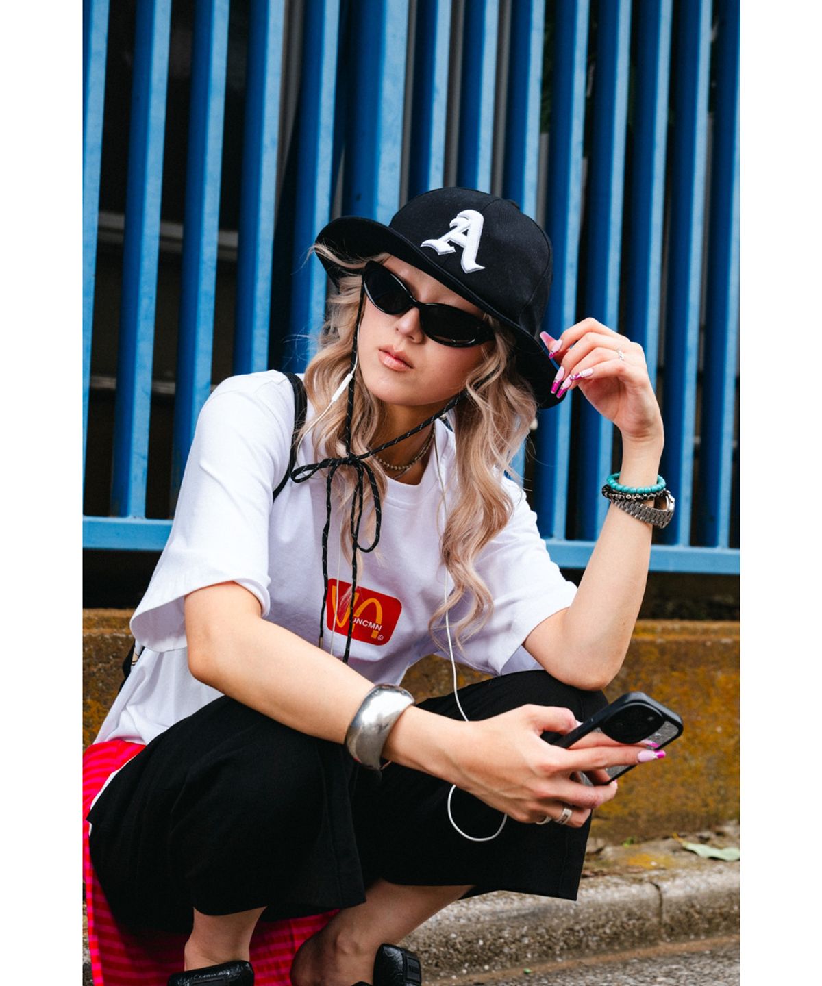 언커먼(UNCMN) I LOVE FAST NOOOODLES T-SHIRT BLACK