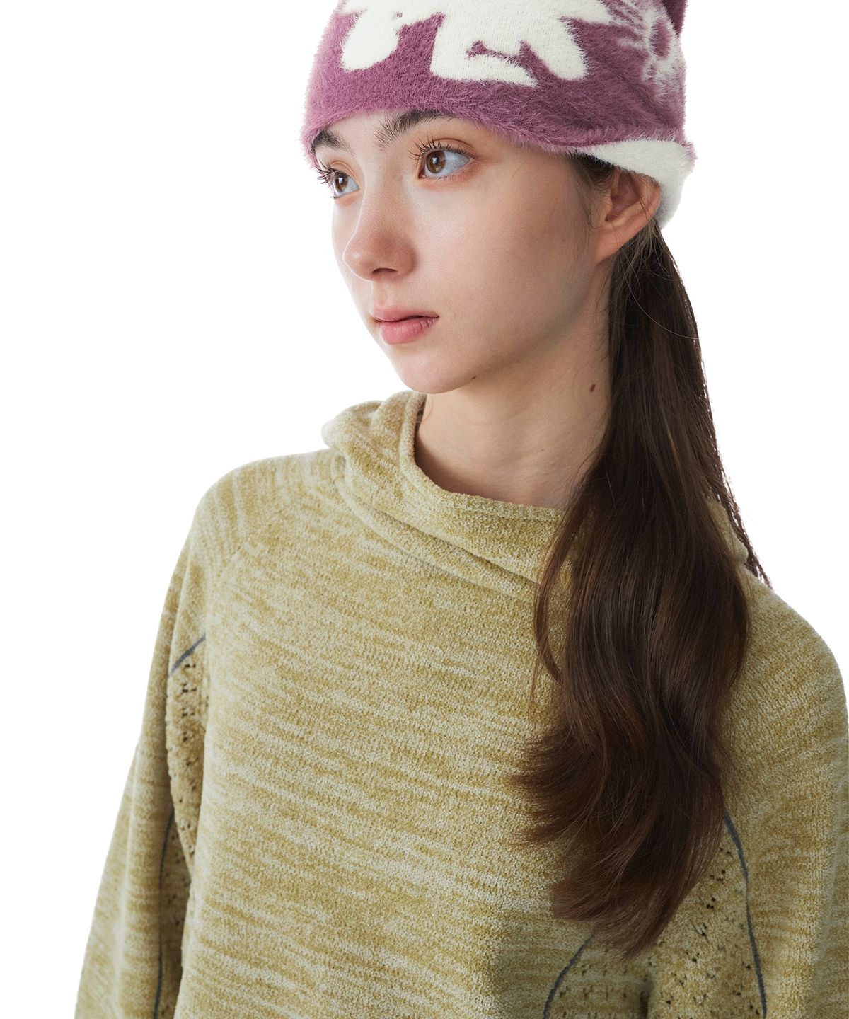 썬러브투어(SUNLOVETOUR) Cali Shaggy Beanie Rose