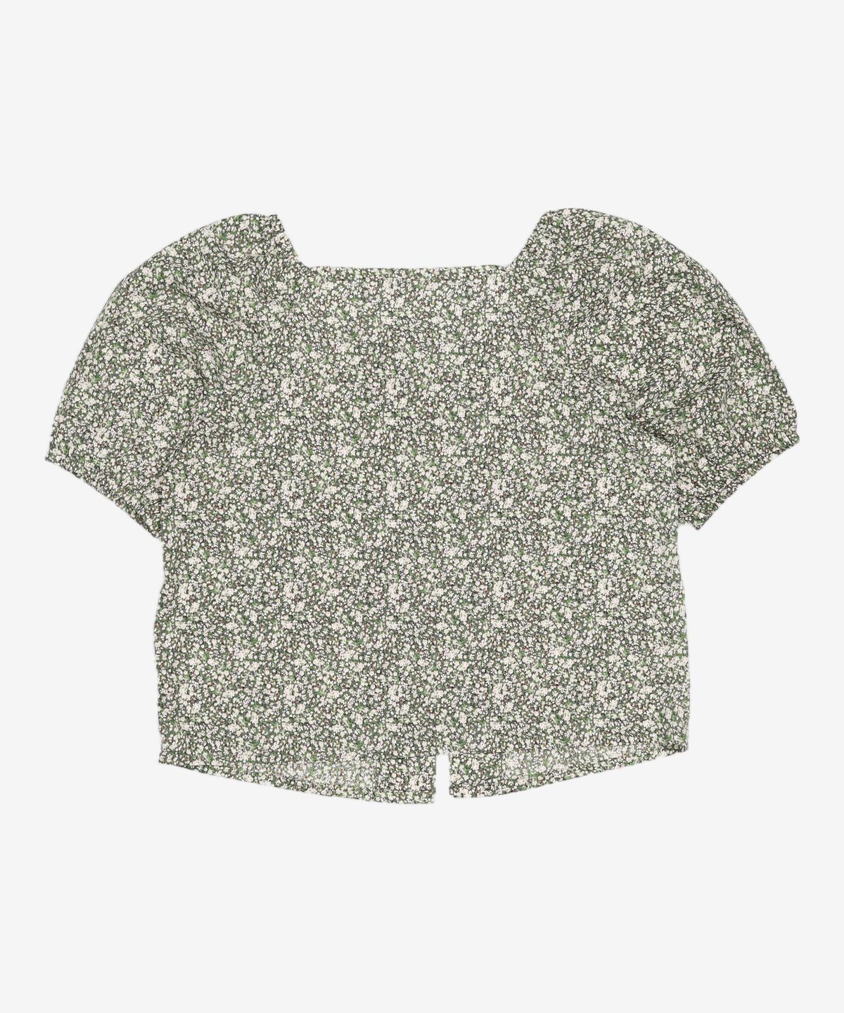 미쏘(MIXXO) 플라워패턴 스퀘어넥 블라우스 MIWBWB822G L