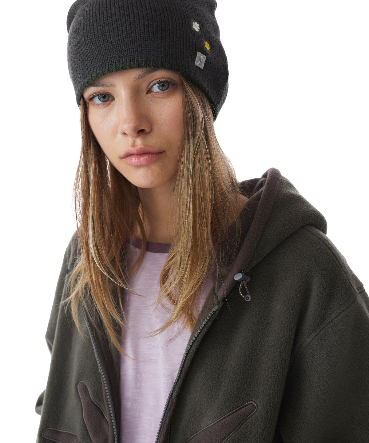 썬러브투어(SUNLOVETOUR) Reversible Net Beanie Brown
