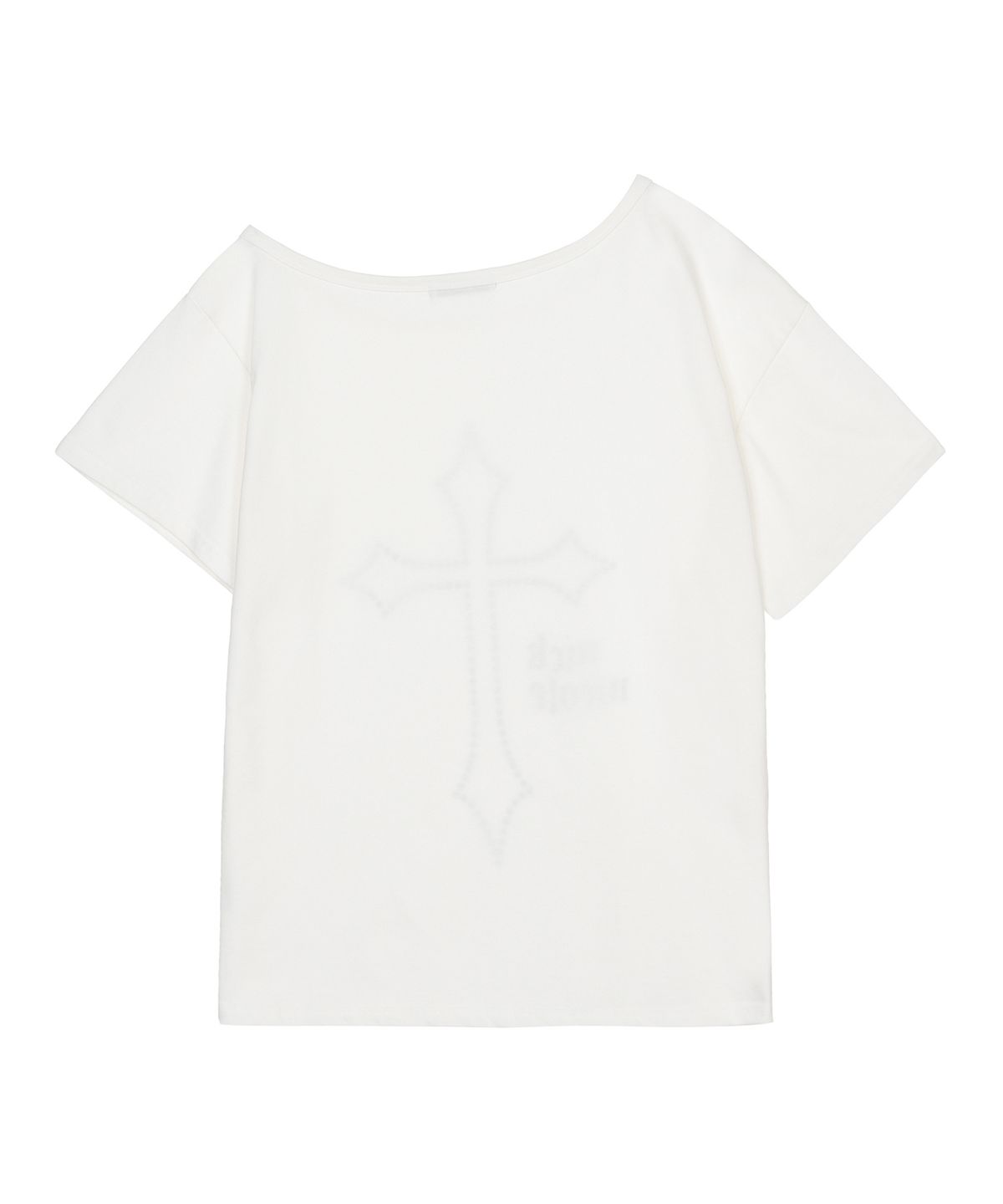 닉앤니콜(NICK&NICOLE) CROSS OFF SHOULDER TOP_CREAM