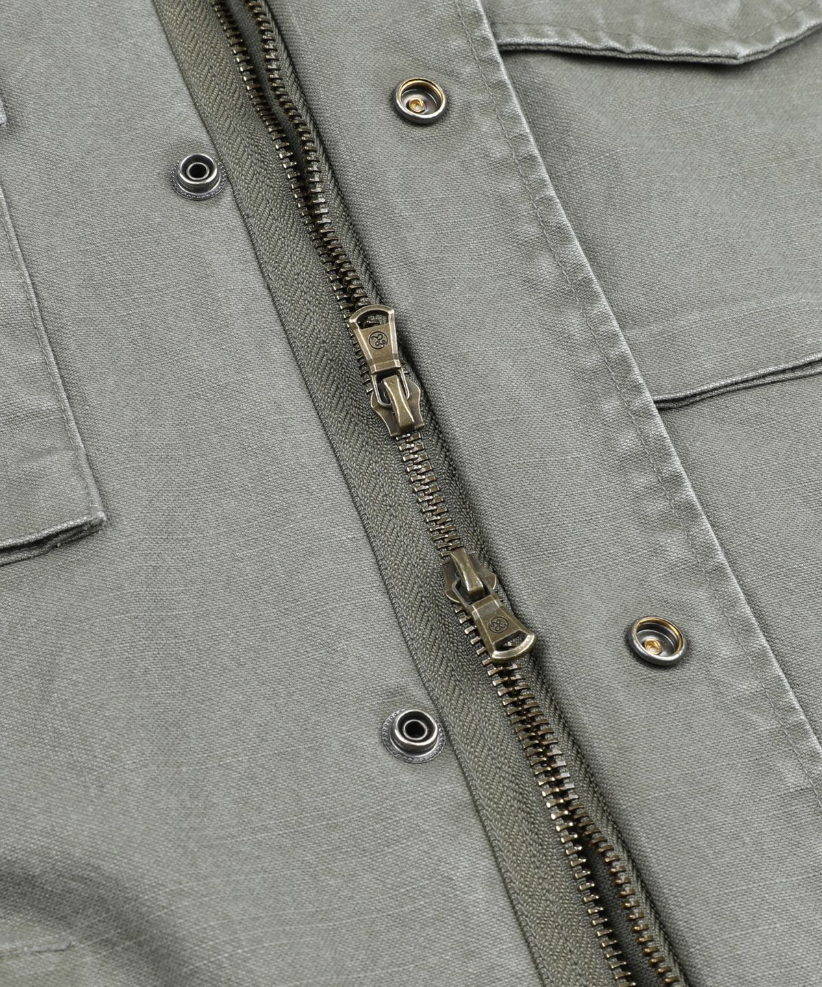 엑스톤즈(XTONZ) XJ143 밀리터리 빈티지 워싱 롱 M-65 필드 자켓 (KHAKI)