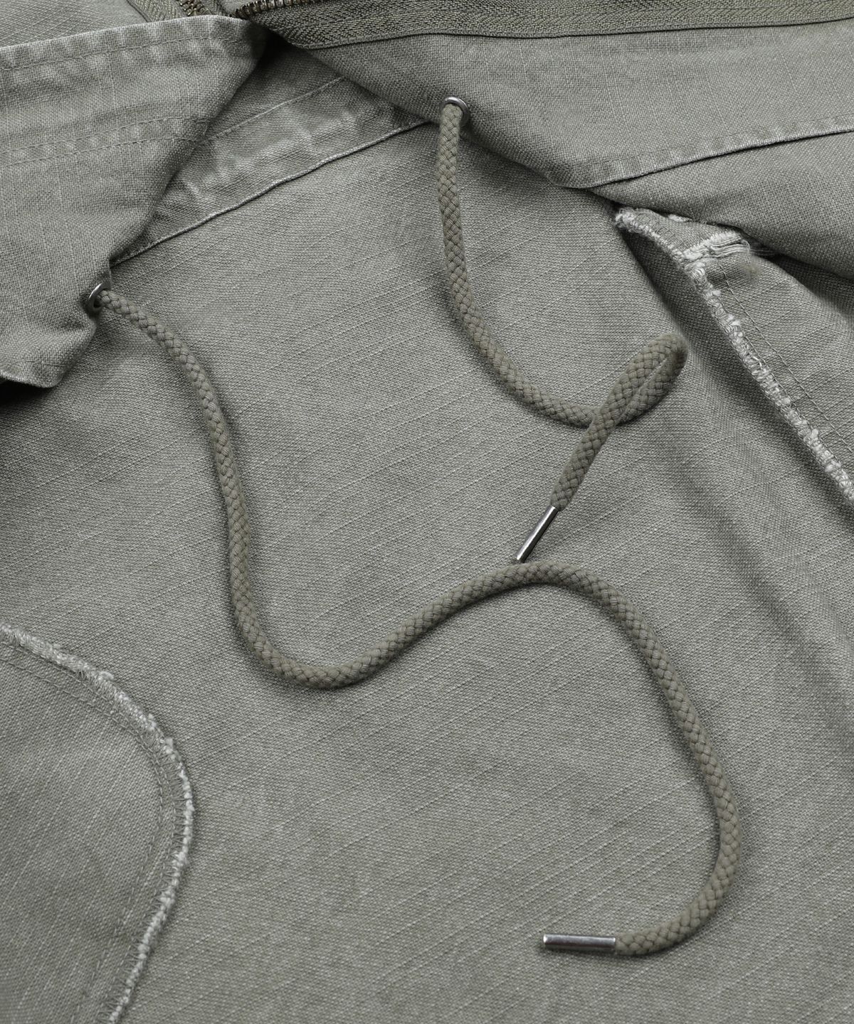 엑스톤즈(XTONZ) XJ143 밀리터리 빈티지 워싱 롱 M-65 필드 자켓 (KHAKI)