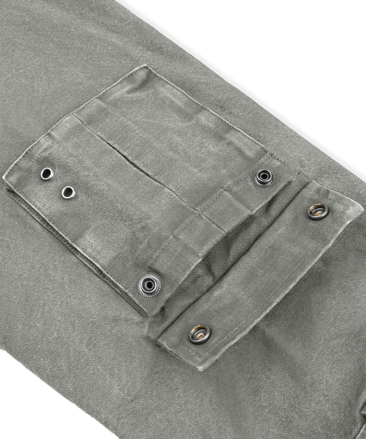 엑스톤즈(XTONZ) XJ143 밀리터리 빈티지 워싱 롱 M-65 필드 자켓 (KHAKI)