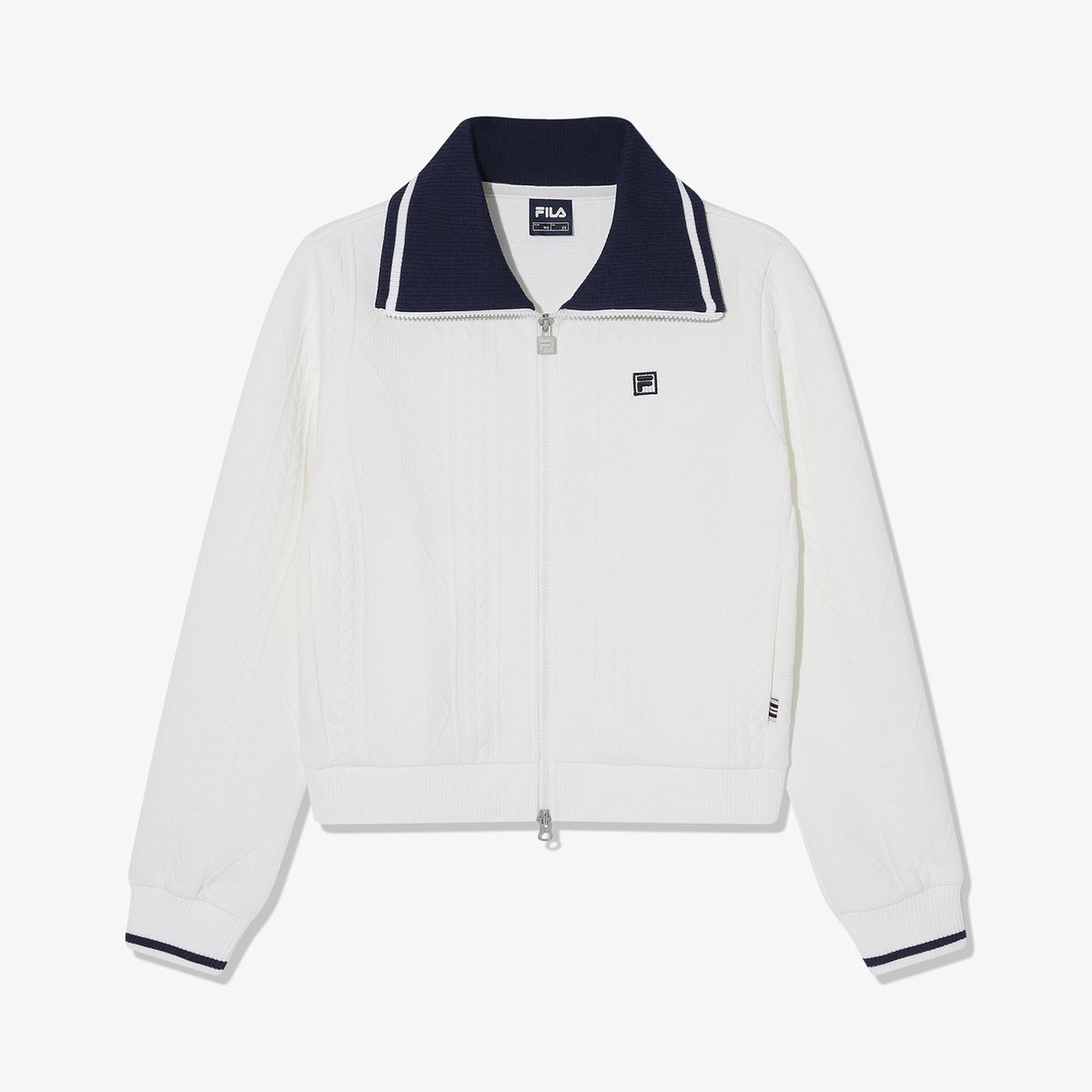 휠라(FILA) 카라 니트 집업(FS263ST02F001191)