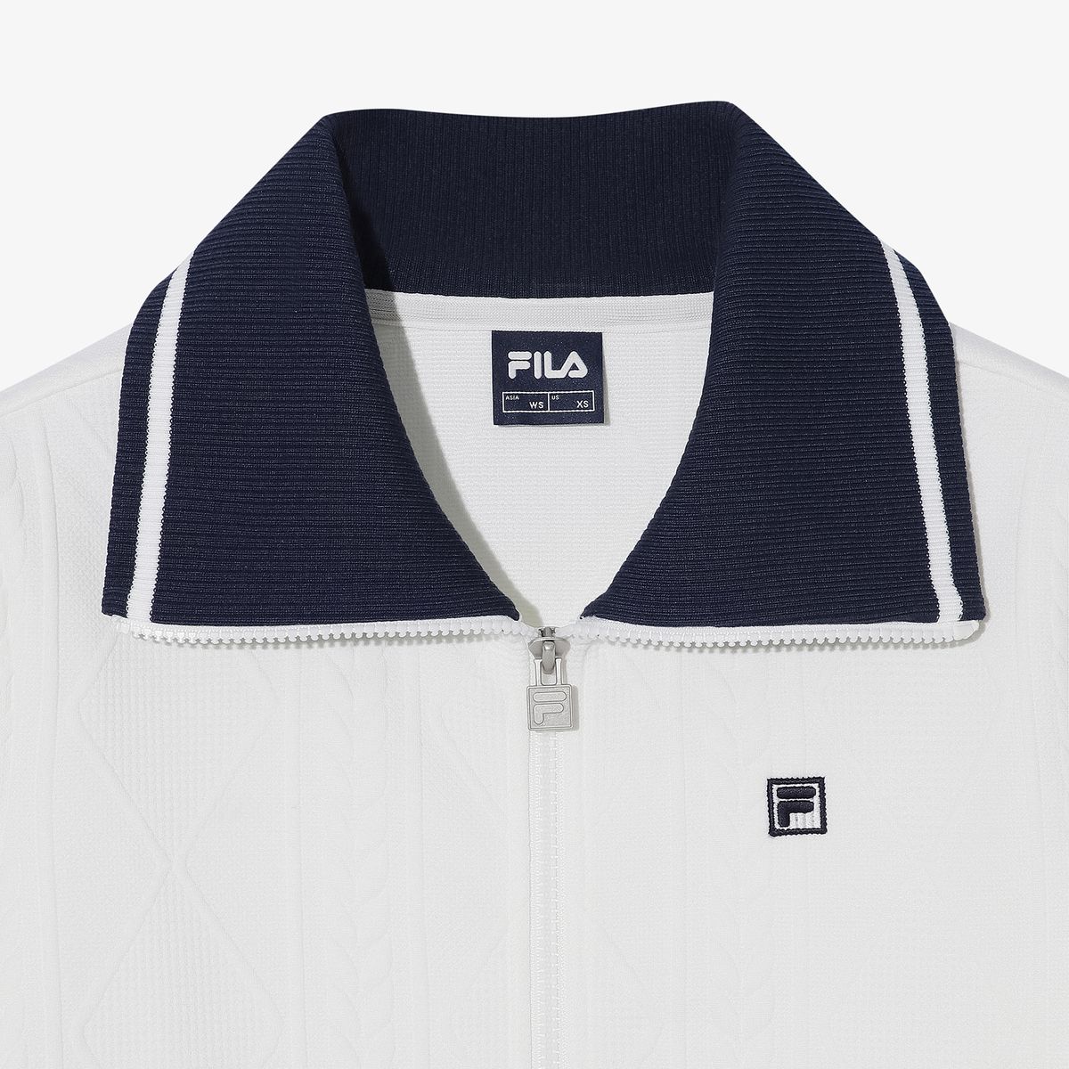 휠라(FILA) 카라 니트 집업(FS263ST02F001191)