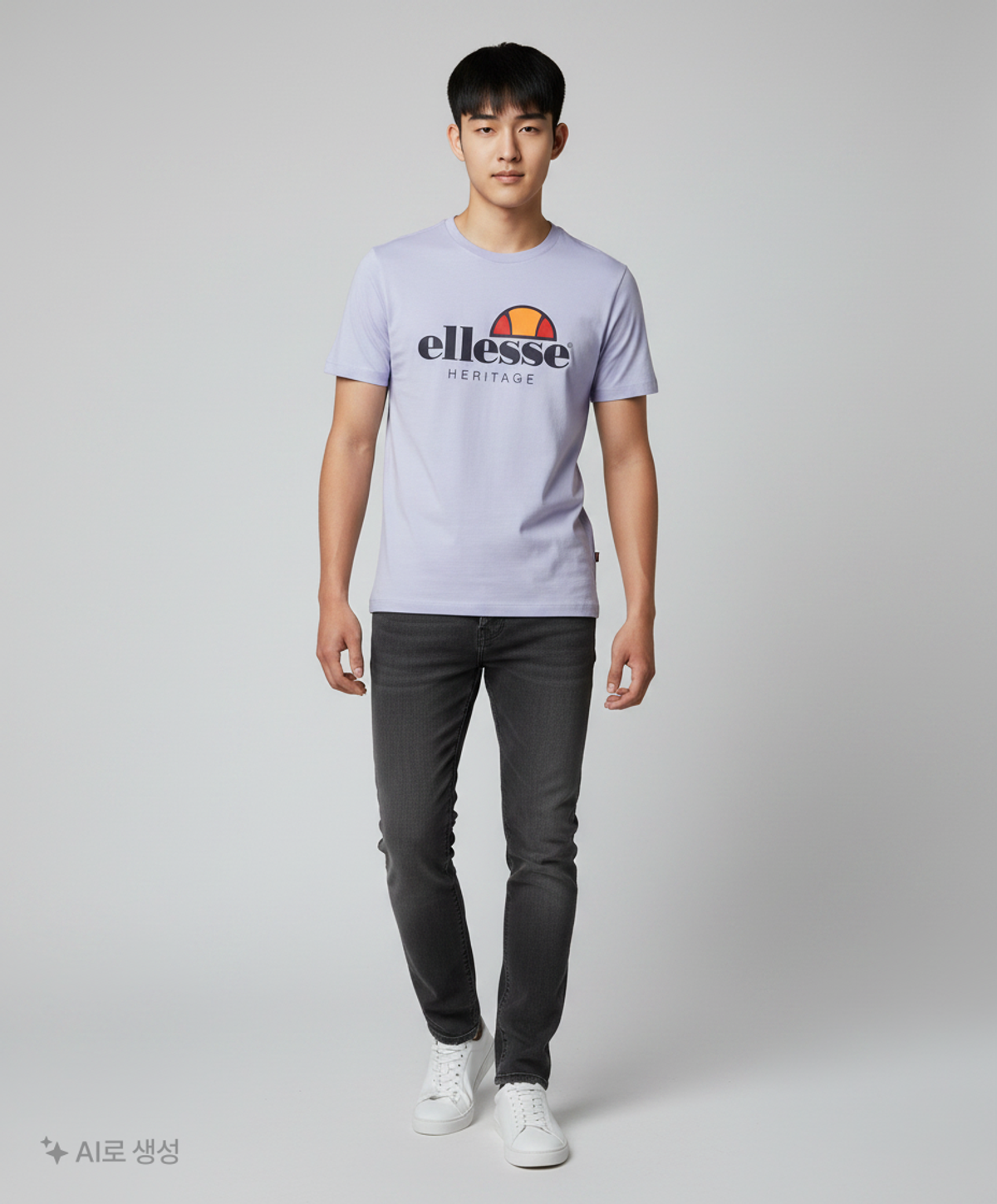 엘레쎄(ELLESSE) 오리진 빅로고 반팔티_EK2UHTR417 100