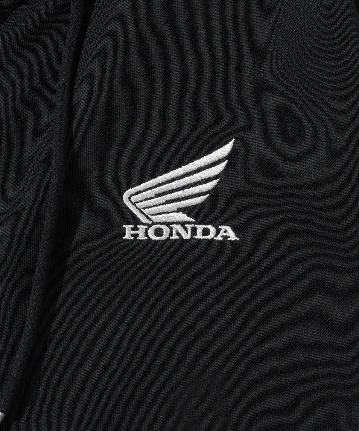 핍스 모터사이클(PHYPS MOTORCYCLE) Motorcycle Club Wing Hoodie Zip-Up Black