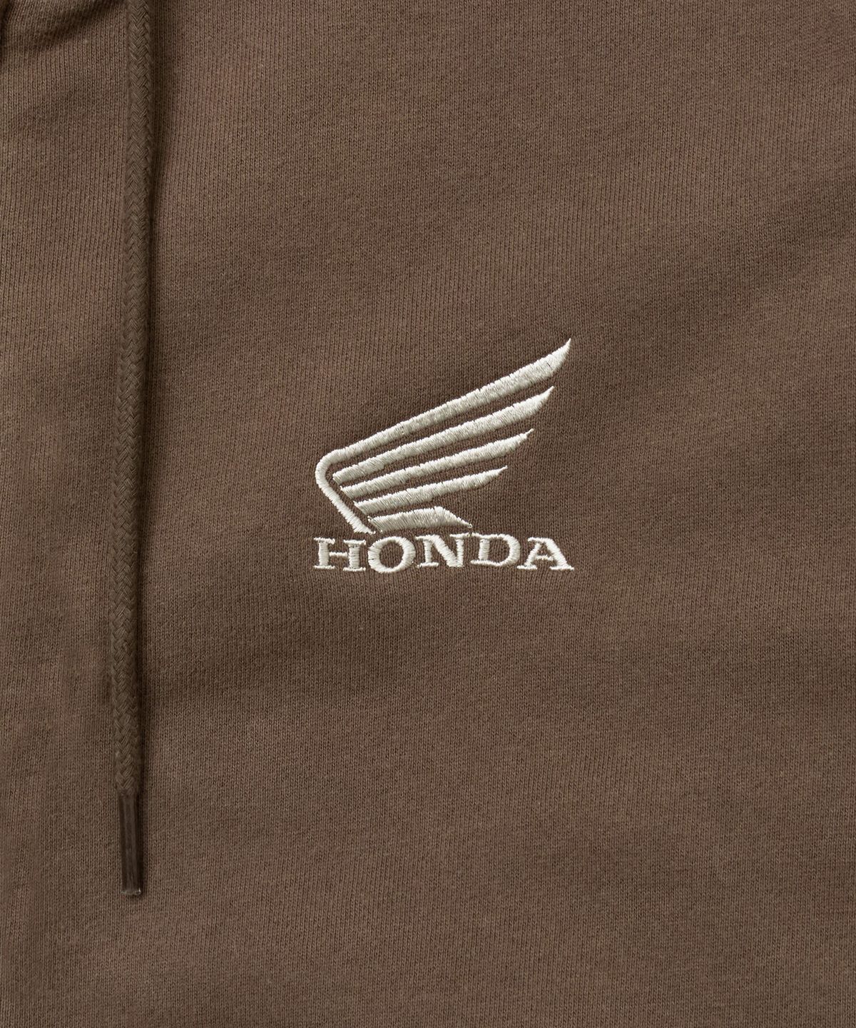 핍스 모터사이클(PHYPS MOTORCYCLE) Motorcycle Club Wing Hoodie Zip-Up Brown