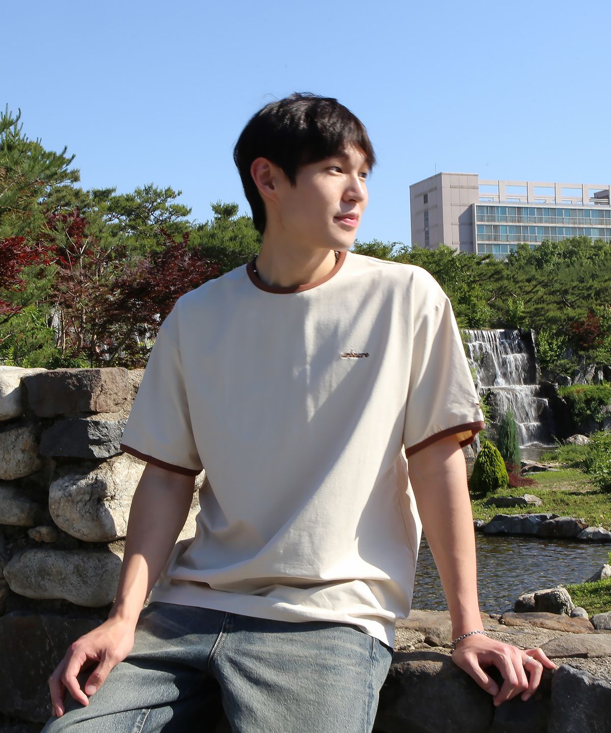 어반코어(URBANCORE) 링거티(화이트,브라운)