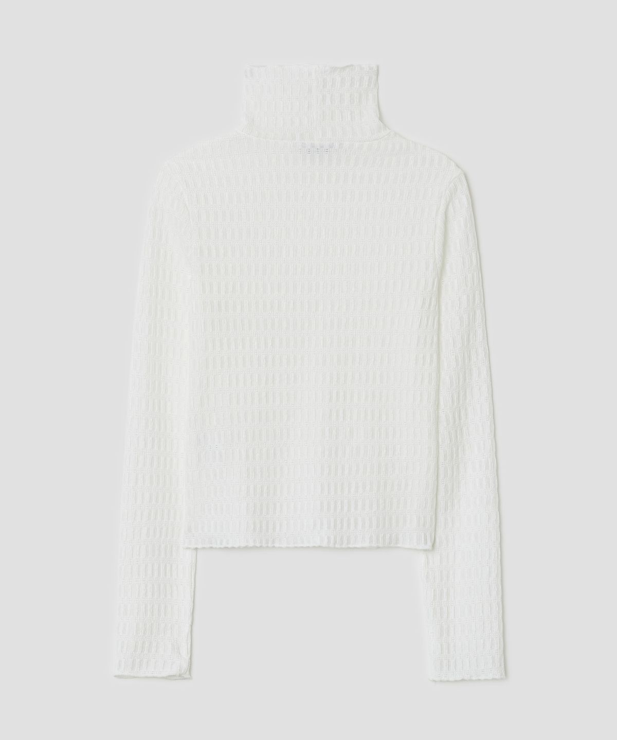 타입서비스(TYPESERVICE) Textured Mock Neck Top [White]