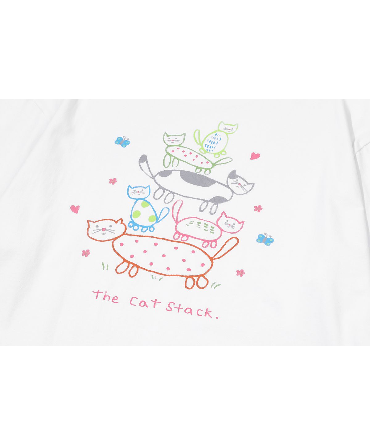 꼼파뇨(CPGN STUDIO) 캣 스택 롱슬리브 화이트