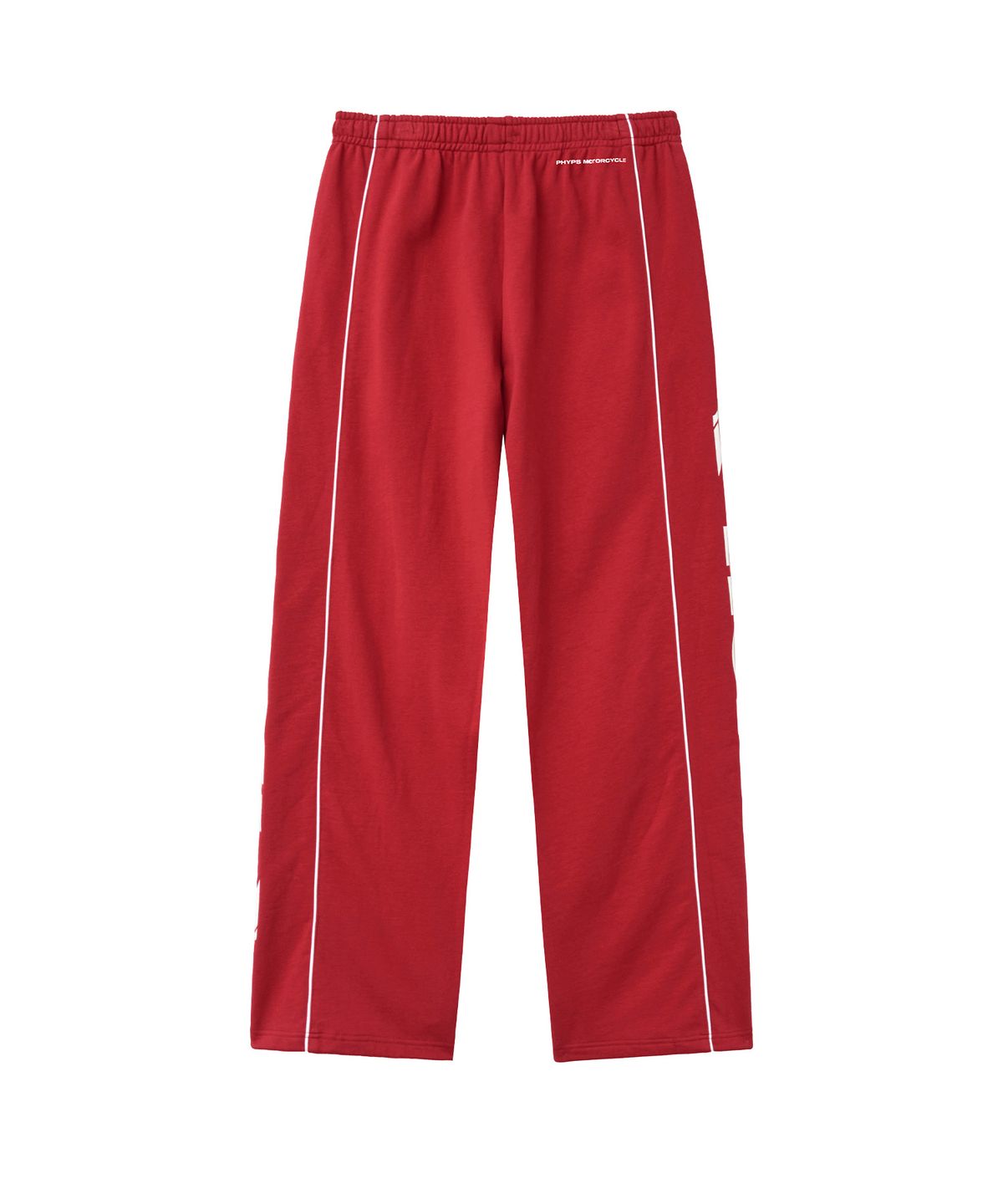 핍스 모터사이클(PHYPS MOTORCYCLE) Racing Piping Sweatpants Red
