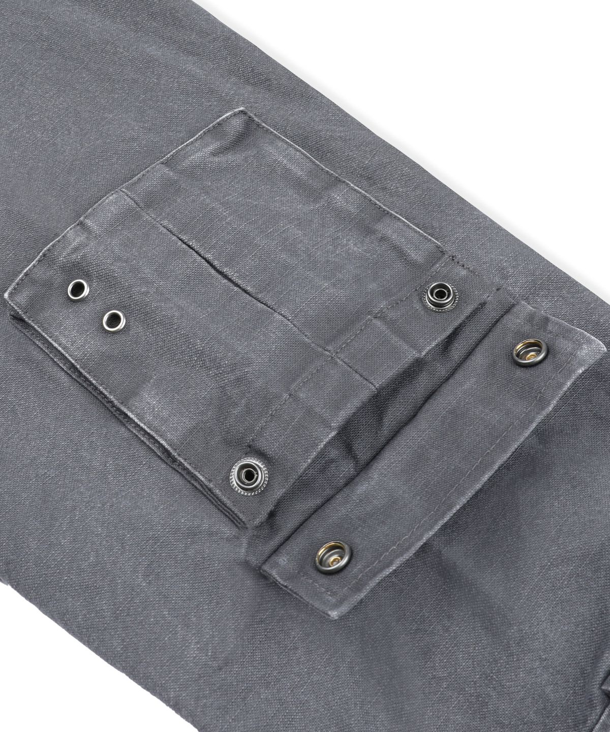 엑스톤즈(XTONZ) XJ143 밀리터리 빈티지 워싱 롱 M-65 필드 자켓 (CHARCOAL)