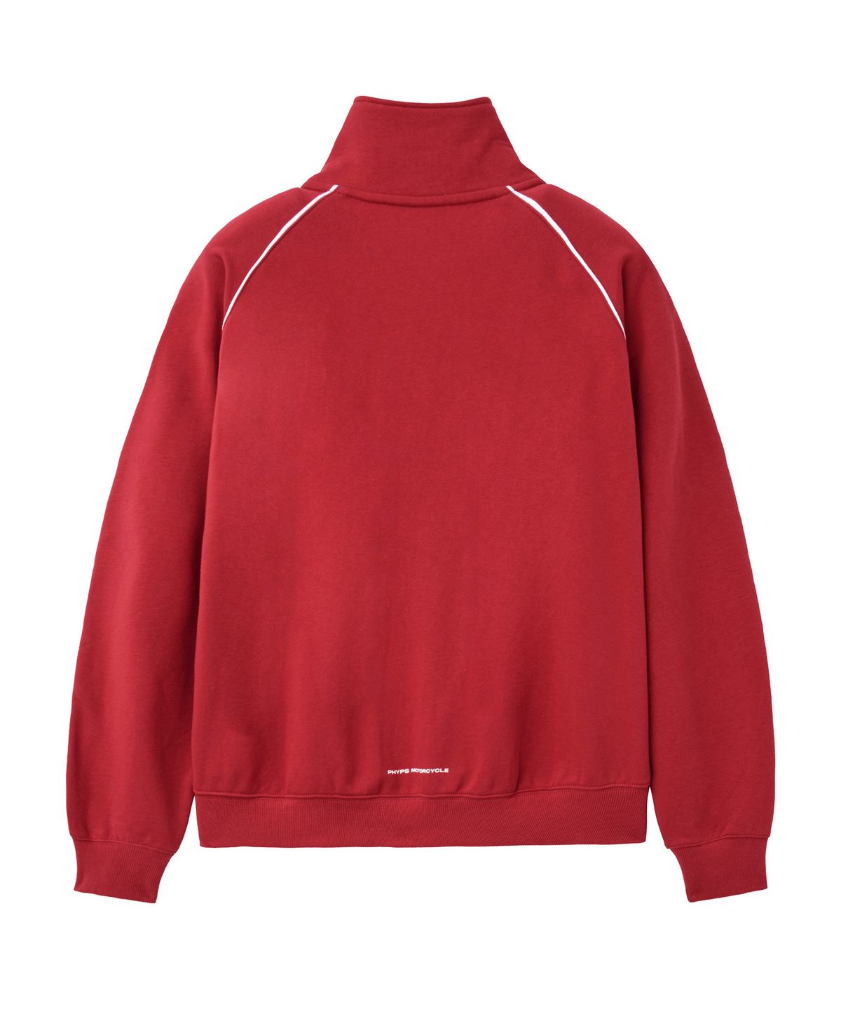 핍스 모터사이클(PHYPS MOTORCYCLE) Racing Piping Half-Zip Sweatshirt Red
