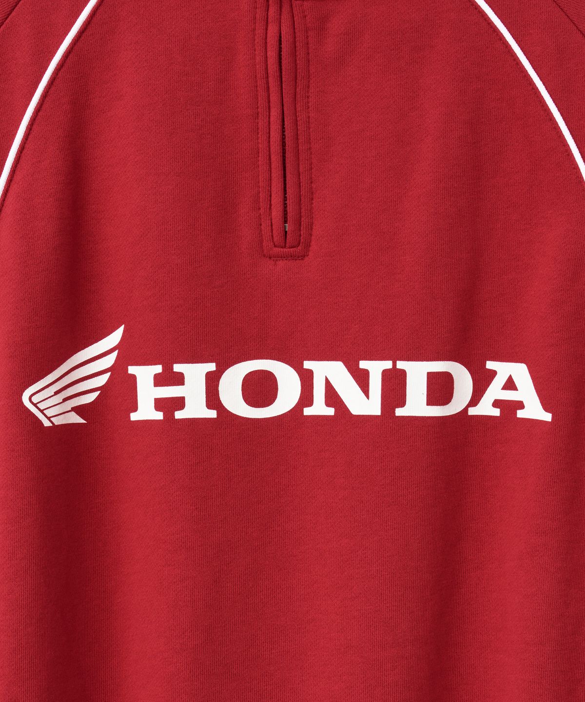 핍스 모터사이클(PHYPS MOTORCYCLE) Racing Piping Half-Zip Sweatshirt Red