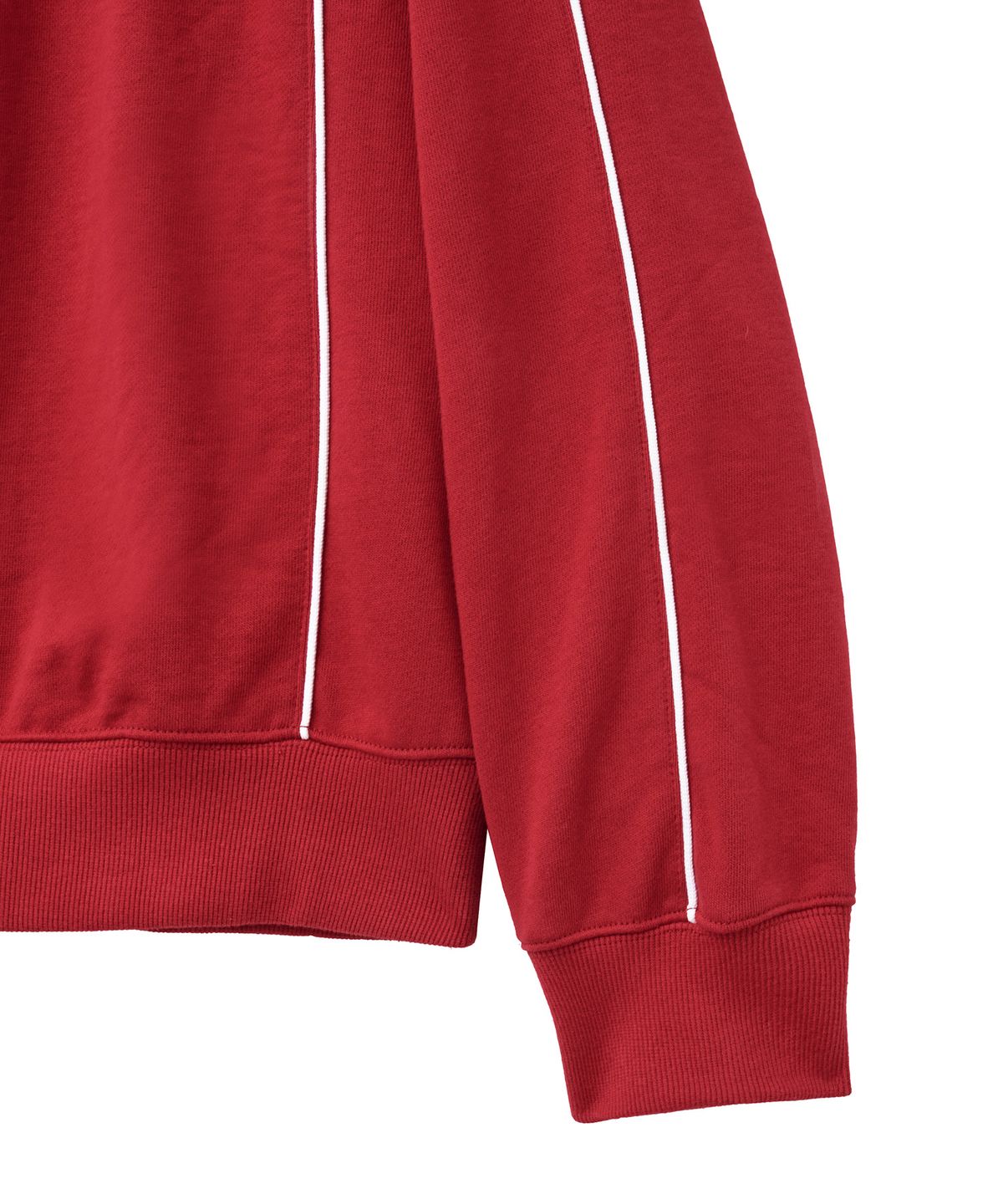 핍스 모터사이클(PHYPS MOTORCYCLE) Racing Piping Half-Zip Sweatshirt Red