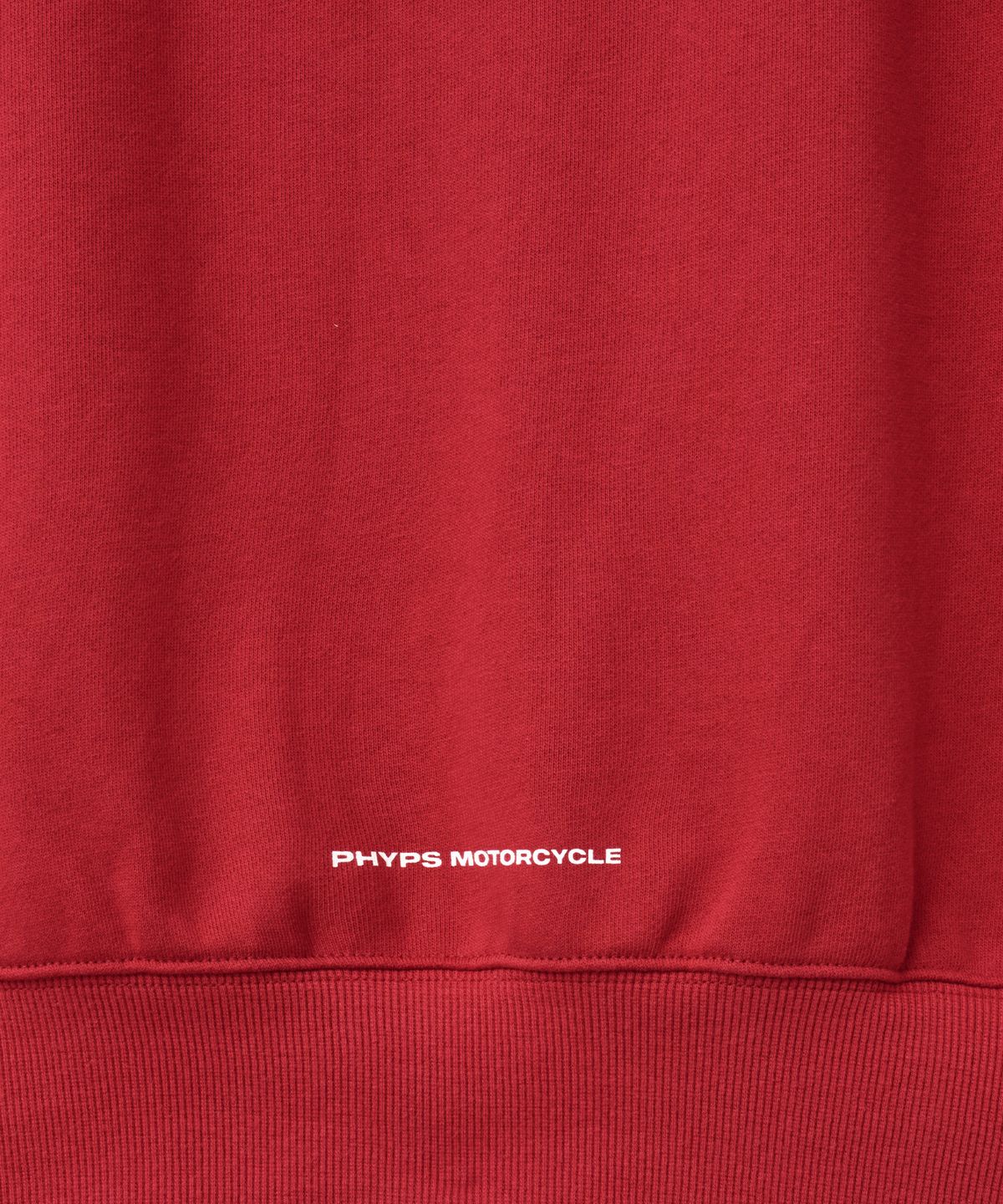 핍스 모터사이클(PHYPS MOTORCYCLE) Racing Piping Half-Zip Sweatshirt Red
