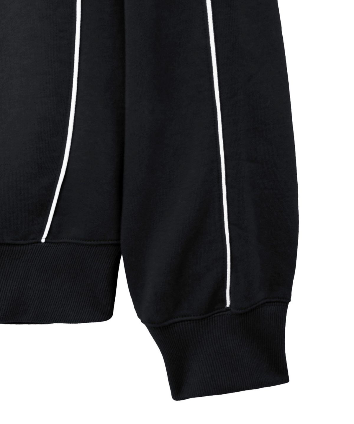 핍스 모터사이클(PHYPS MOTORCYCLE) Racing Piping Half-Zip Sweatshirt Black