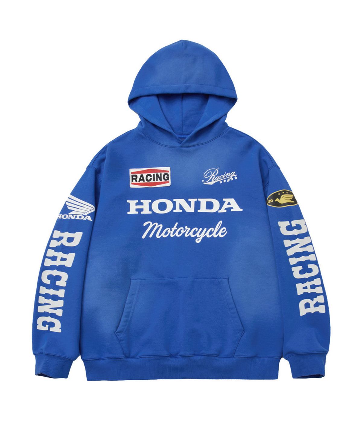 핍스 모터사이클(PHYPS MOTORCYCLE) Honda Motorcycle Racing Hoodie Blue