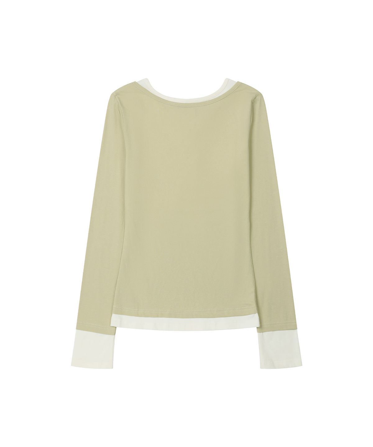 레더리(LEATHERY) 헨리넥 레이어드 롱슬리브 [YELLOW]