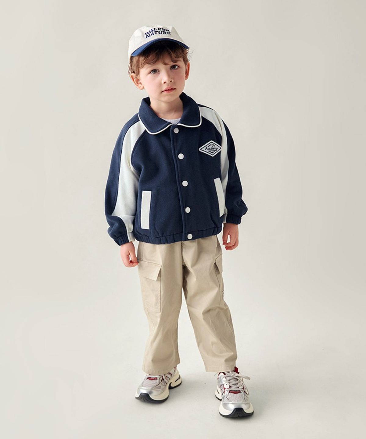 월튼키즈(WALTON KIDS) 컬러포인트캐주얼블루종점퍼
