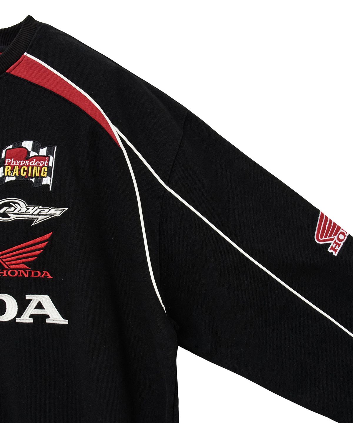 핍스 모터사이클(PHYPS MOTORCYCLE) Wappen Graphic Motorcycle Sweatshirt Black