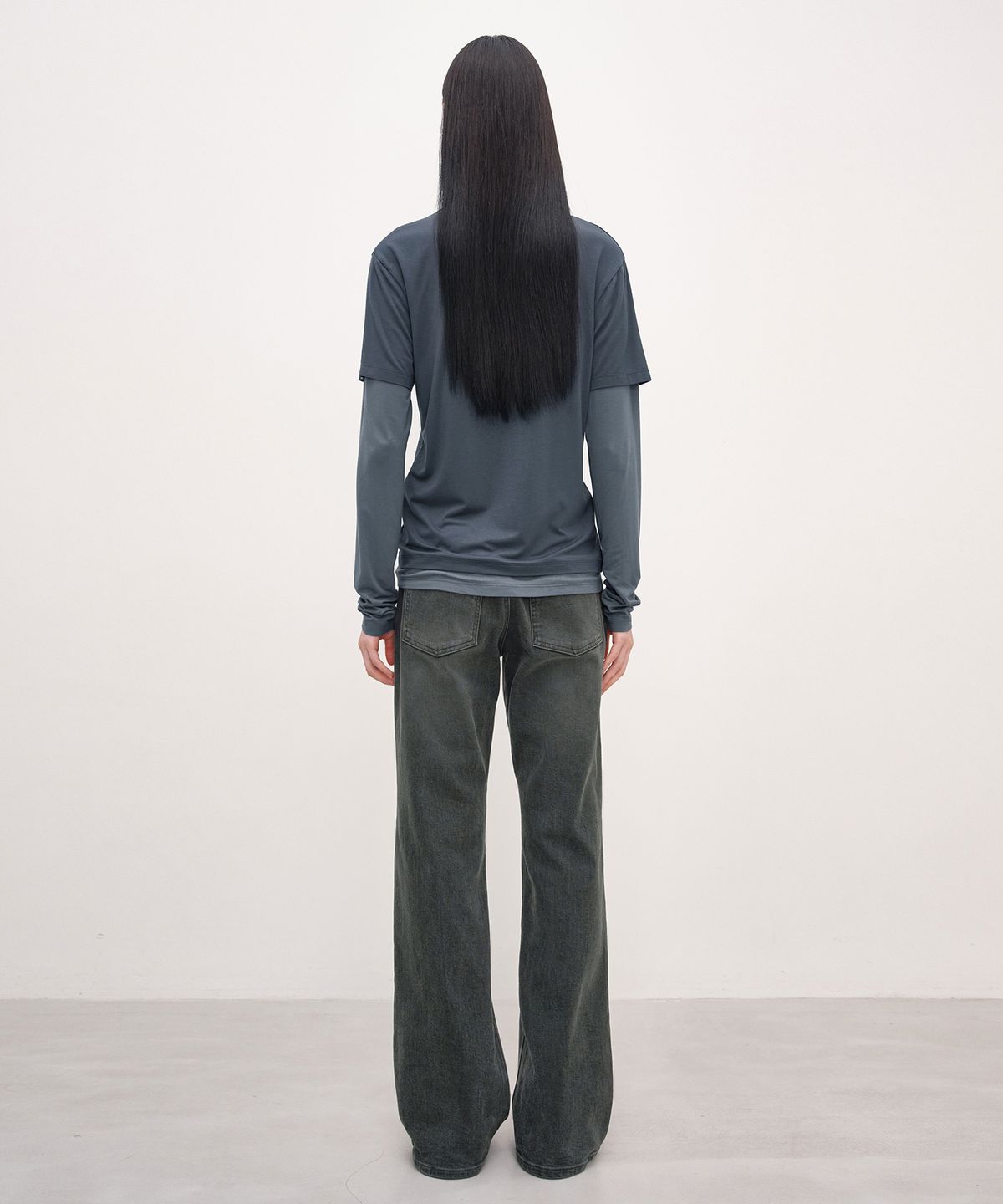 인사일런스 우먼(INSILENCE WOMEN) 로타 프리미엄 스판 세미 부츠컷 KHAKI