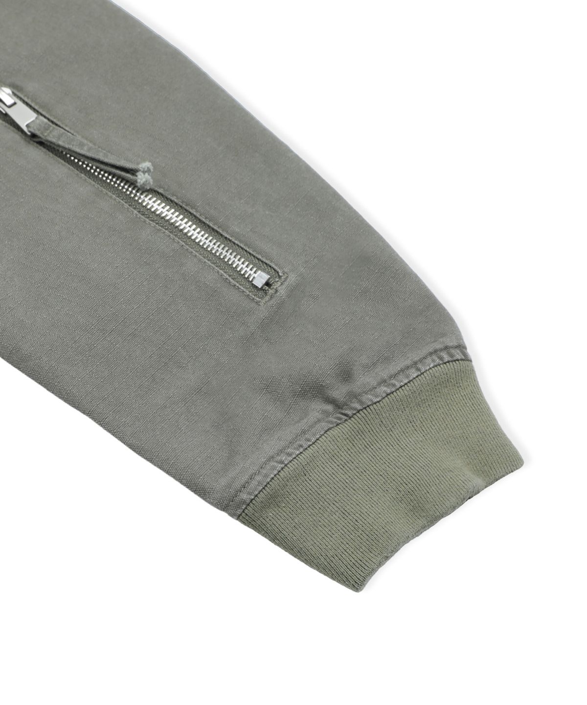 엑스톤즈(XTONZ) XJ141 멀티 지퍼 크롭 MA-1 자켓 (KHAKI)