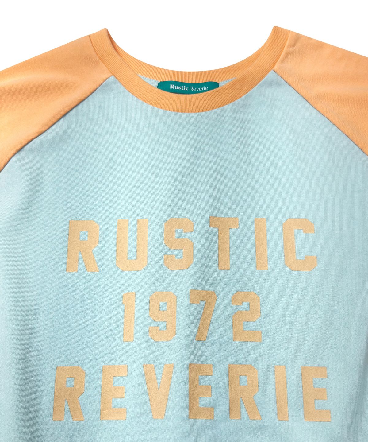 러스틱 레버리(RUSTIC REVERIE) 러스틱 1972 나그랑 티셔츠[스카이블루/오렌지]