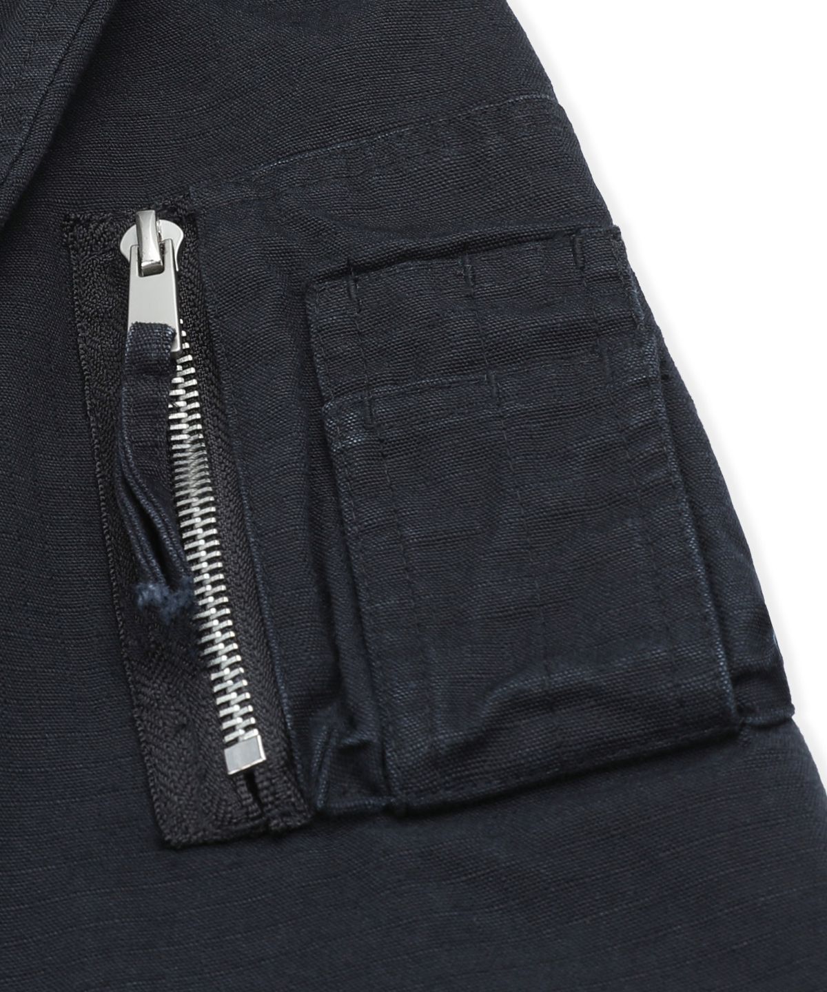 엑스톤즈(XTONZ) XJ141 멀티 지퍼 크롭 MA-1 자켓 (BLACK)