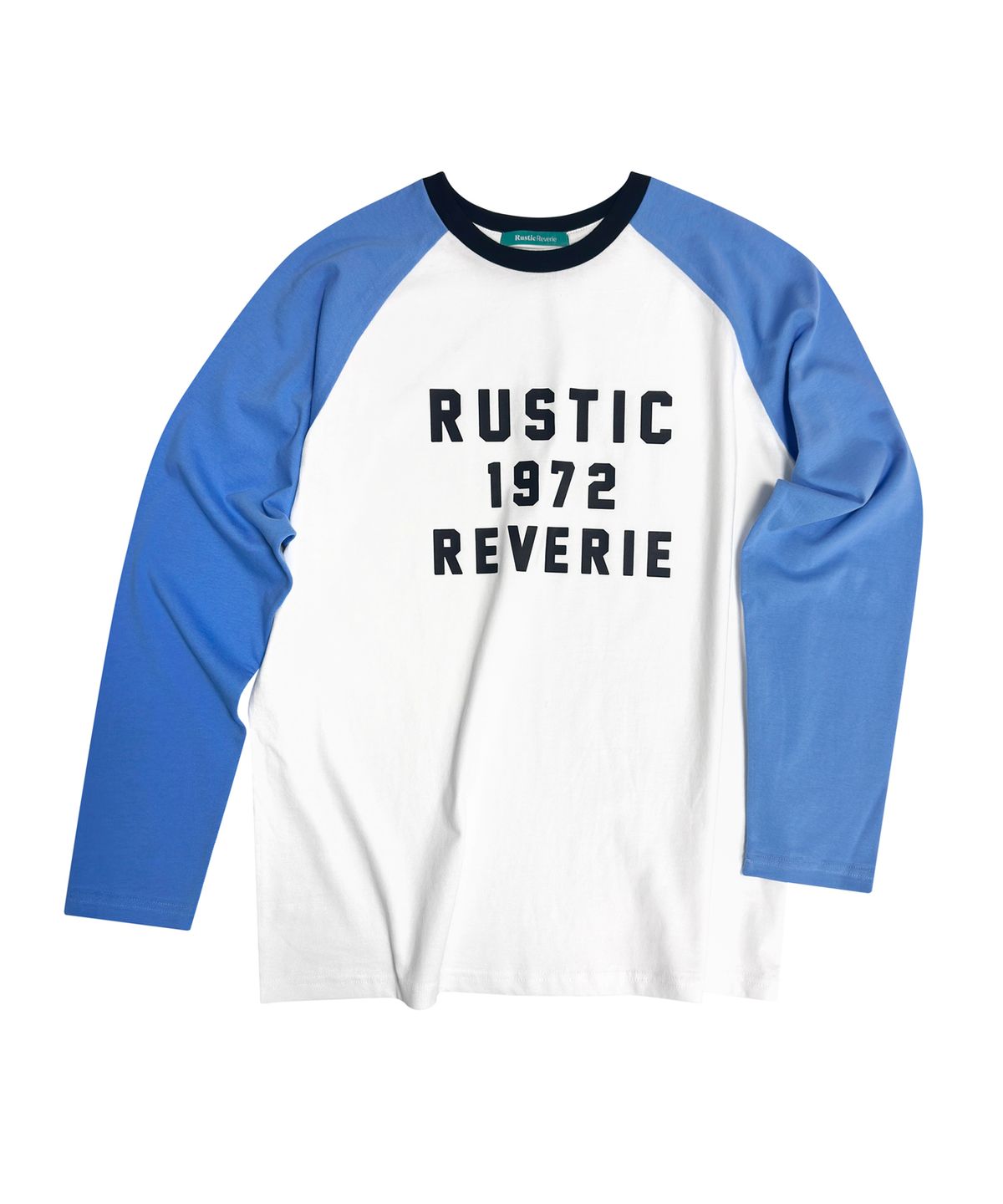 러스틱 레버리(RUSTIC REVERIE) 러스틱 1972 나그랑 티셔츠[화이트/블루]