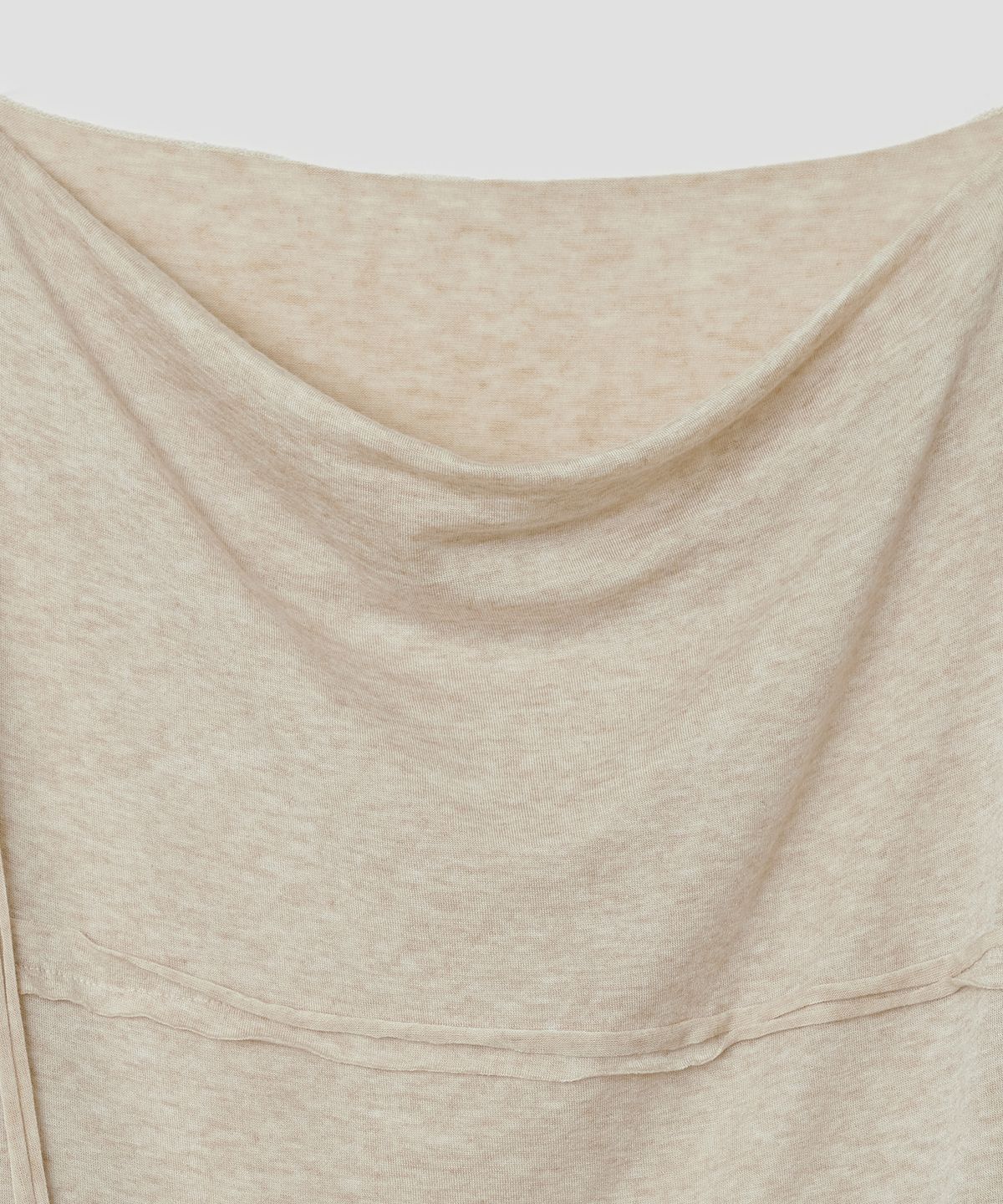 타입서비스(TYPESERVICE) Draped Ruched Top [Beige]