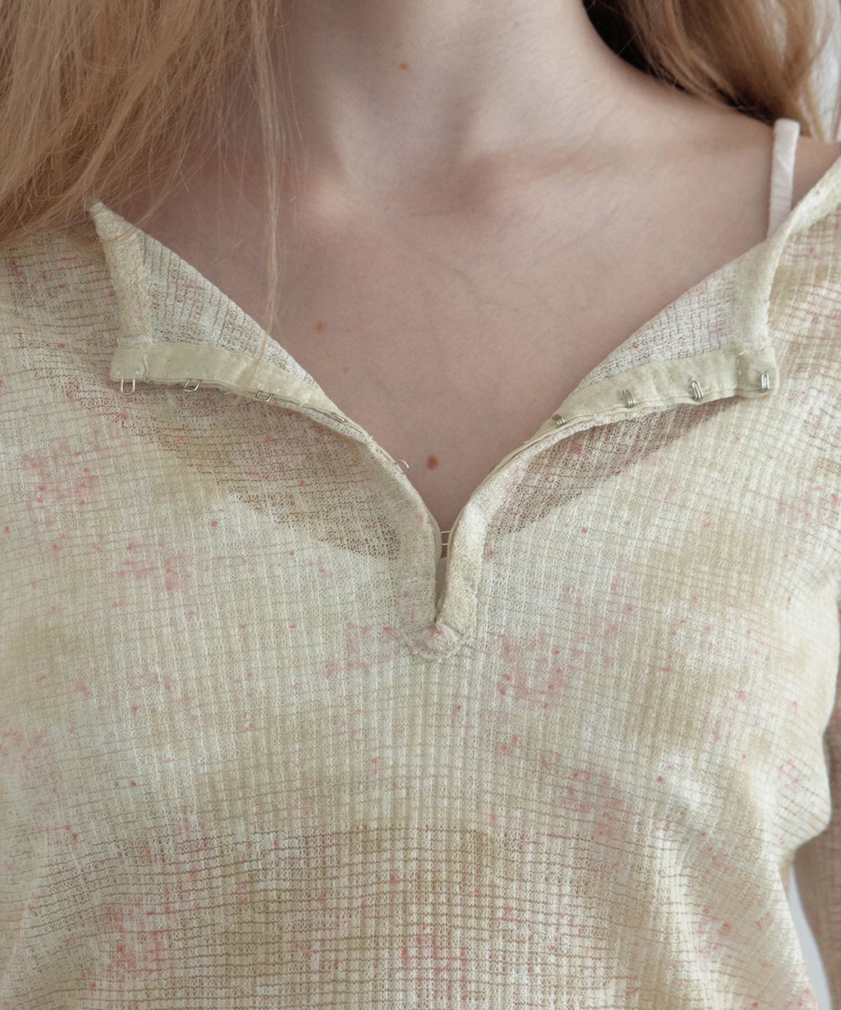 토아베(TOAVE) Pond Floral Hook T-Shirt (Pink yellow)
